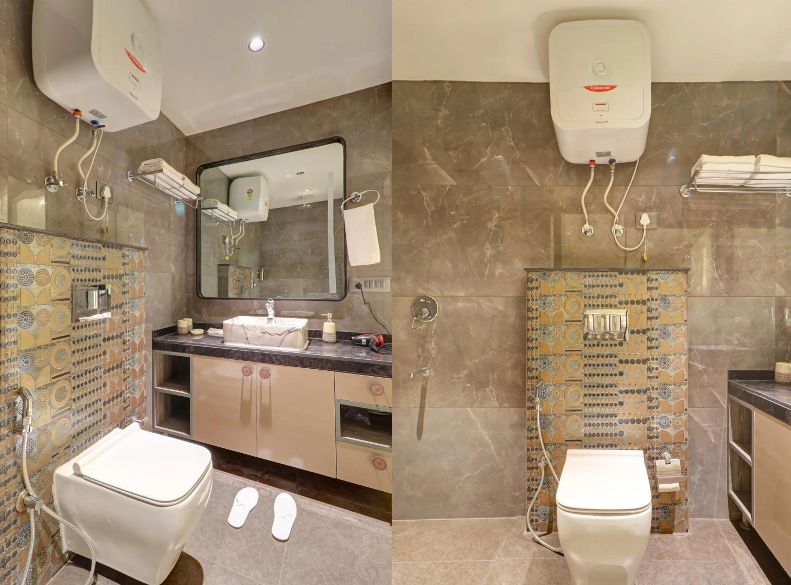 Shower in Saltstayz Trinity - Chandigarh Mohali