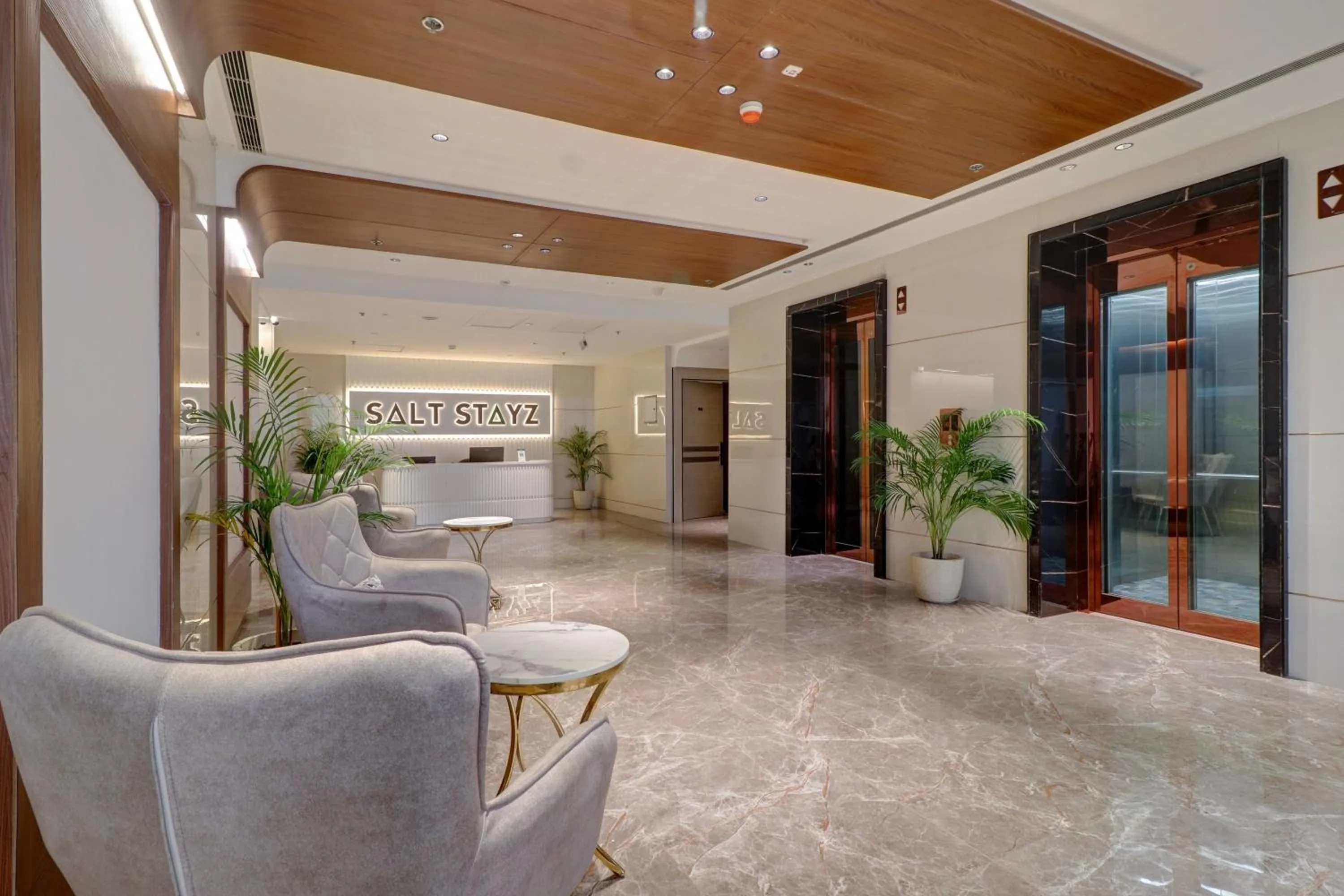 Lobby or reception in Saltstayz Trinity - Chandigarh Mohali