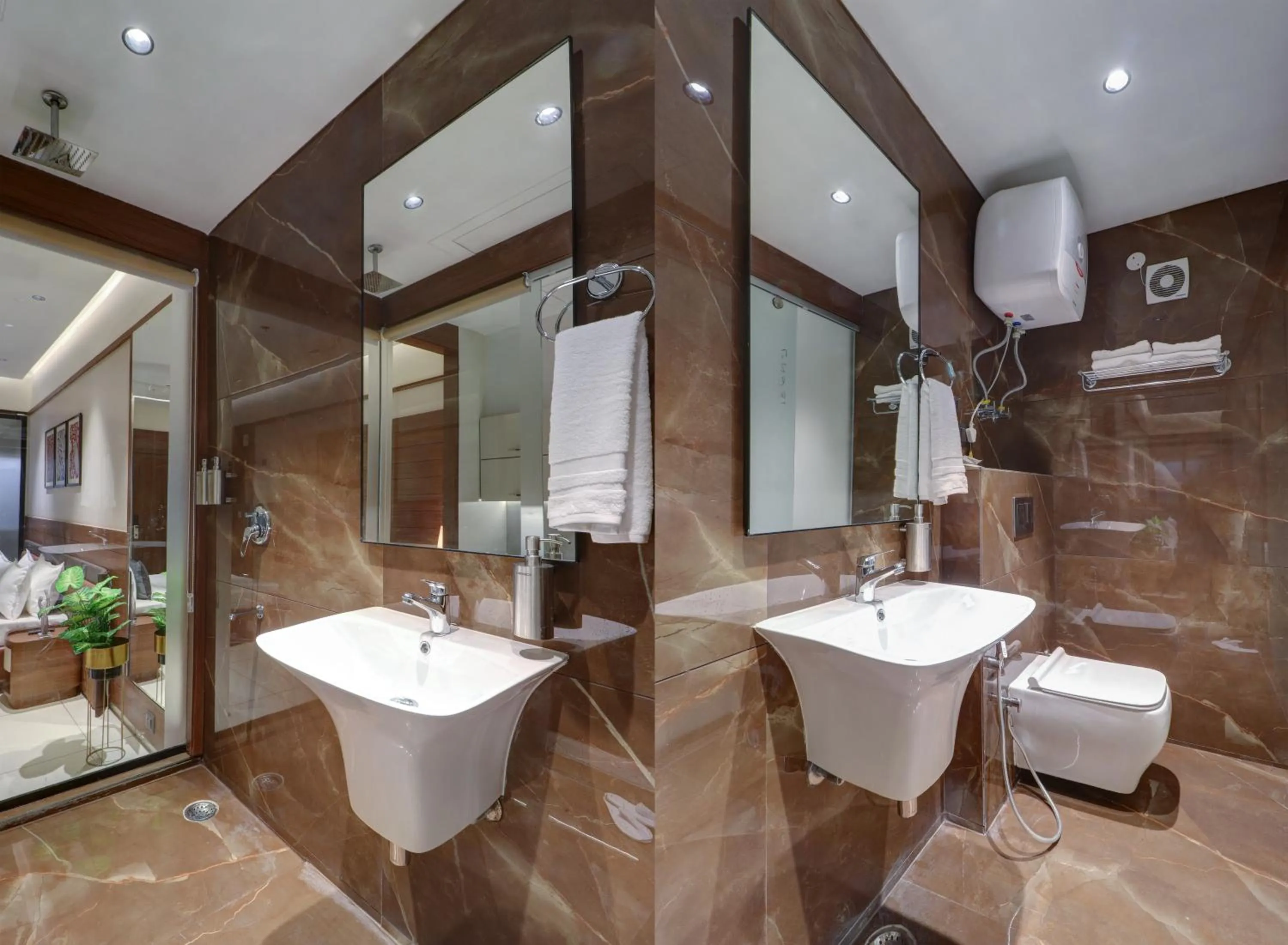 Shower in Saltstayz Trinity - Chandigarh Mohali