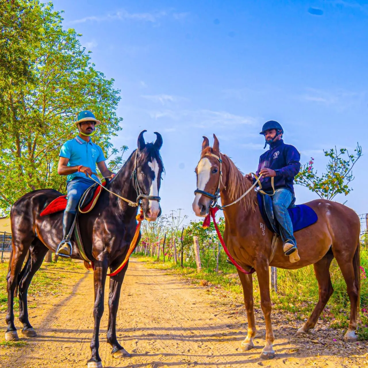 Horse-riding in Hotel Castle Bijaipur