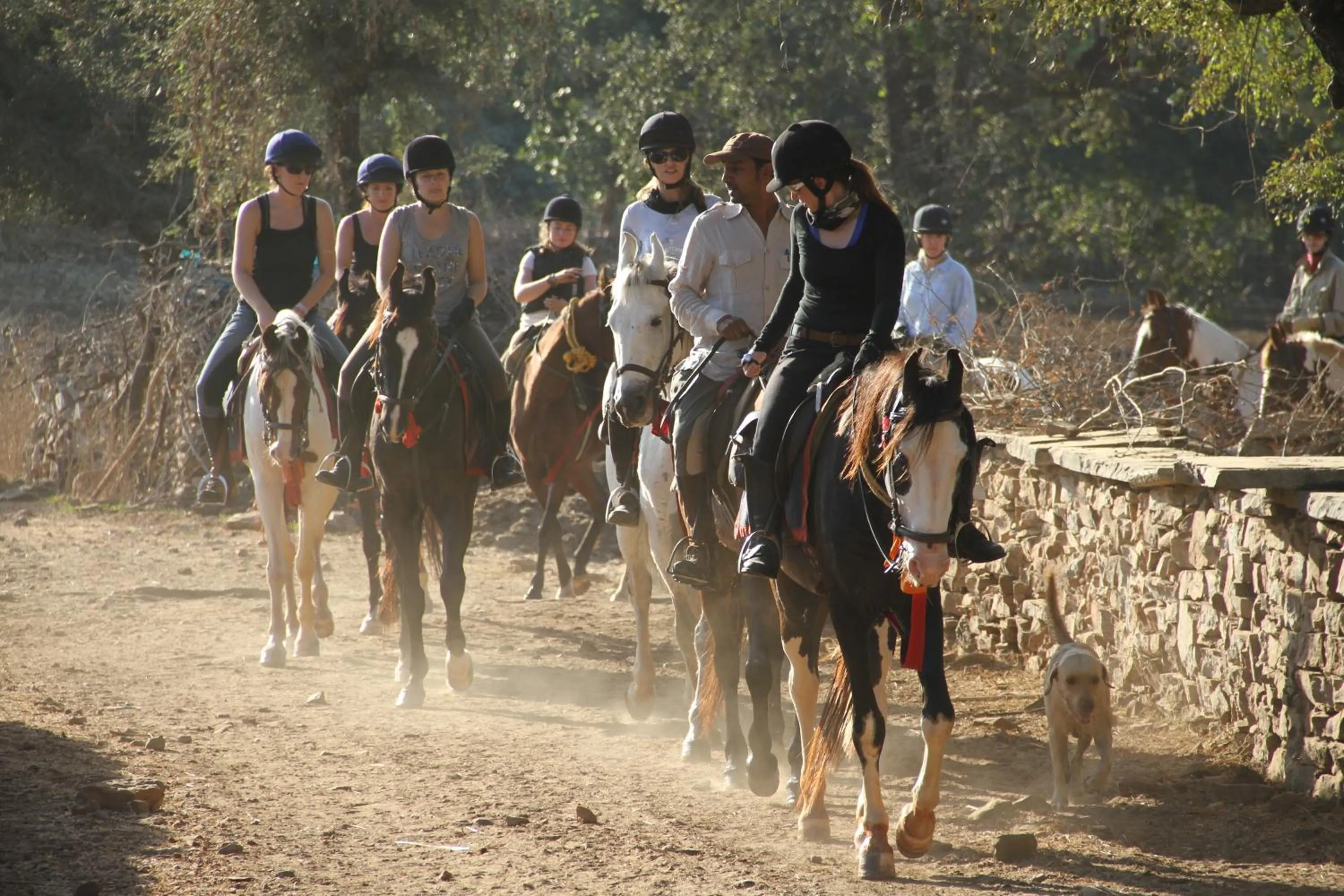 Horse-riding in Hotel Castle Bijaipur