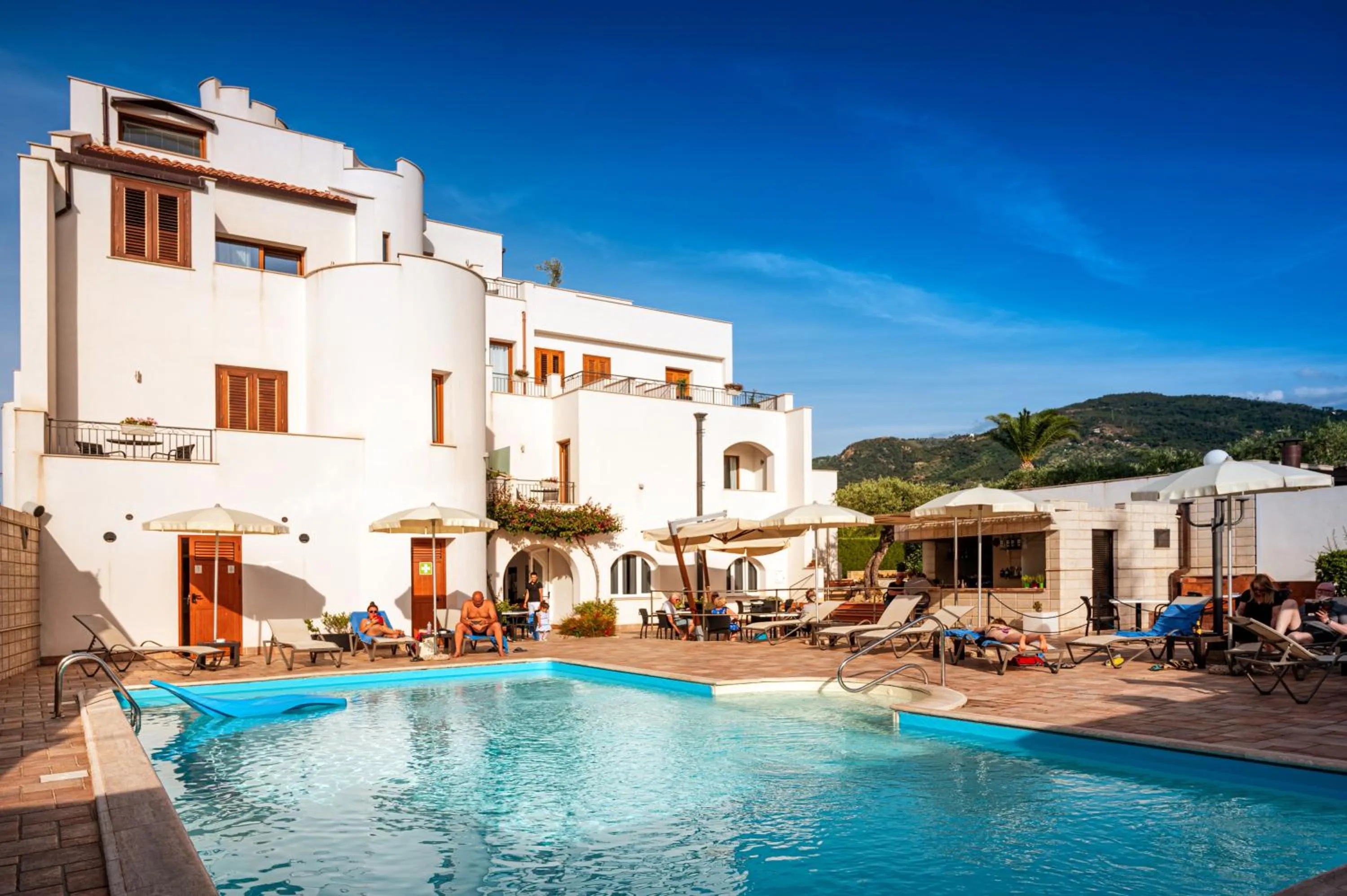 Swimming pool in Hotiday Cefalù Mazzaforno