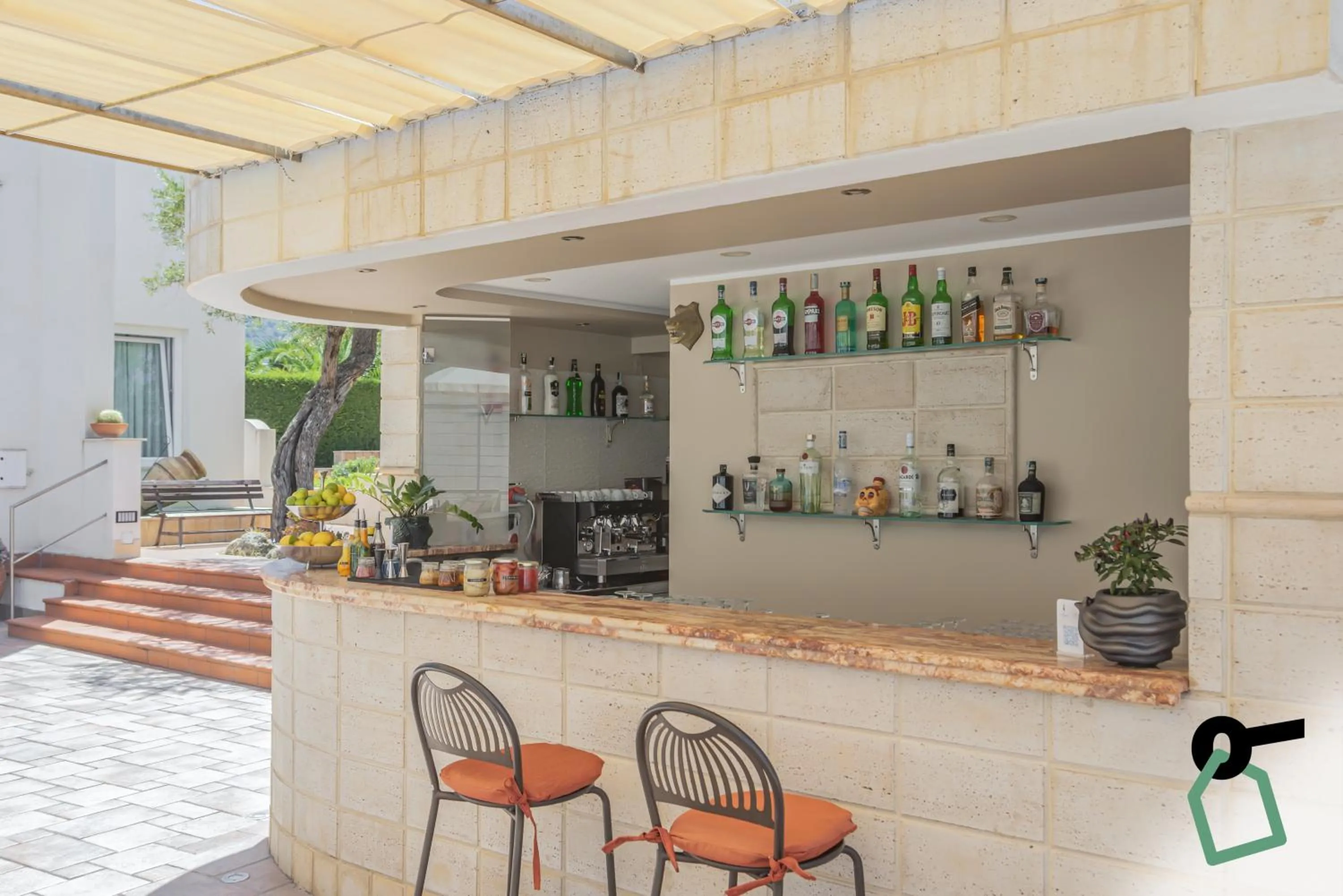 Lounge or bar in Hotiday Cefalù Mazzaforno