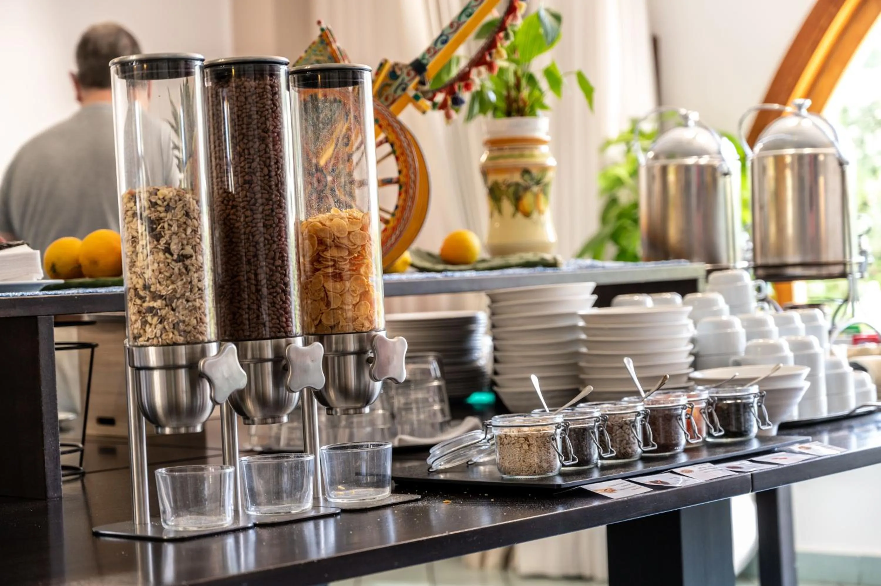 Buffet breakfast in Hotiday Cefalù Mazzaforno