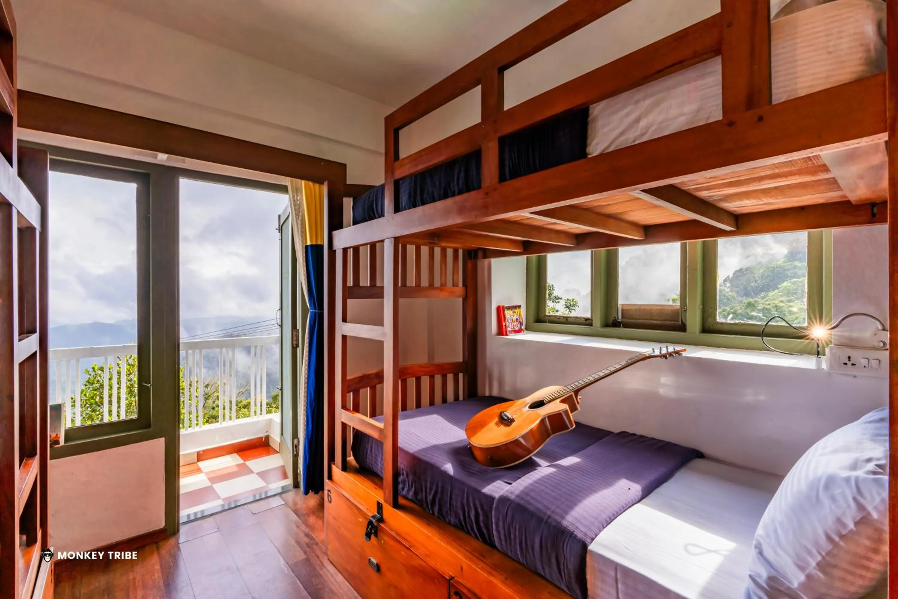 bunk bed, Bed in Monkey Tribe Munnar