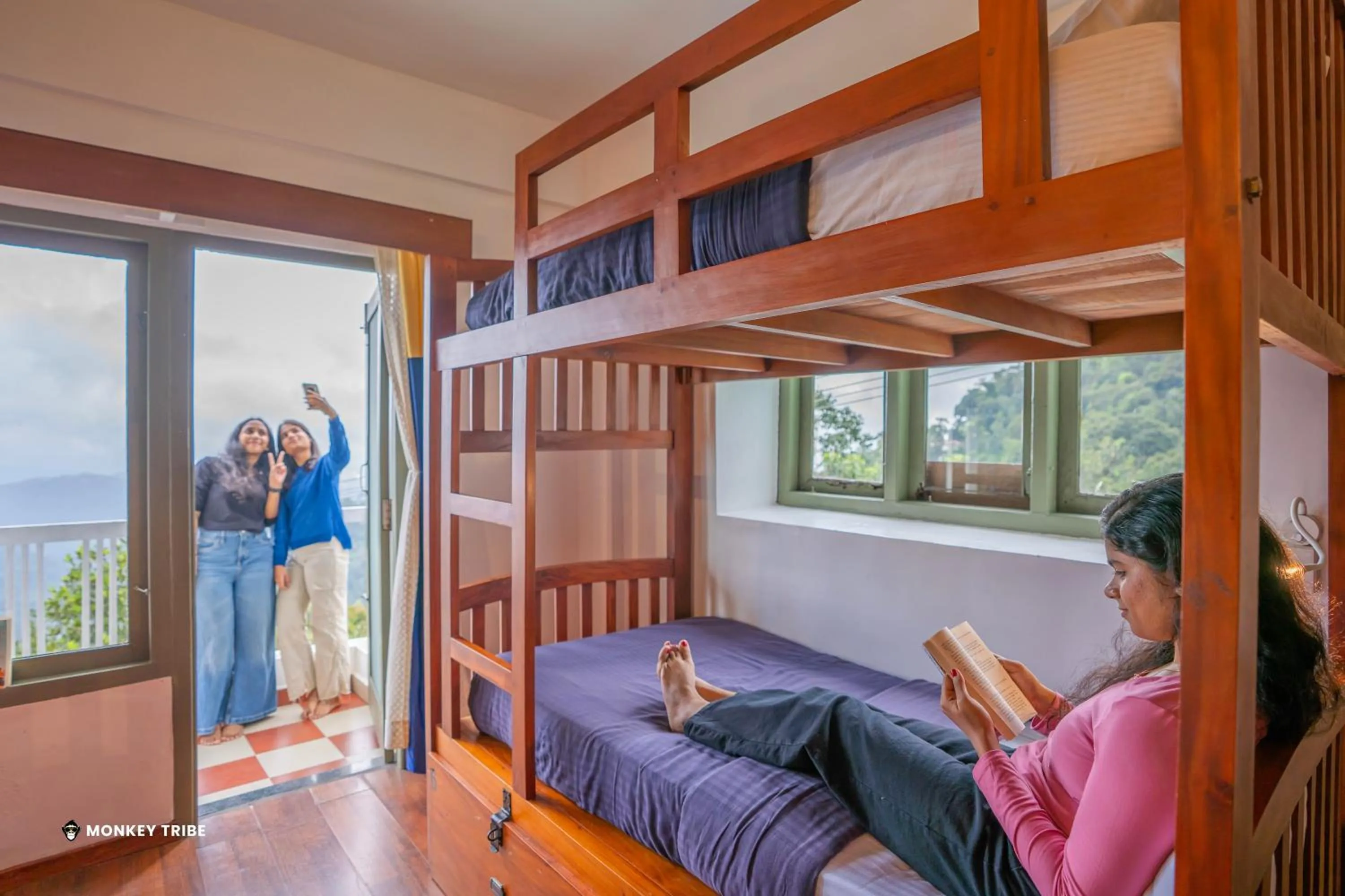 bunk bed in Monkey Tribe Munnar