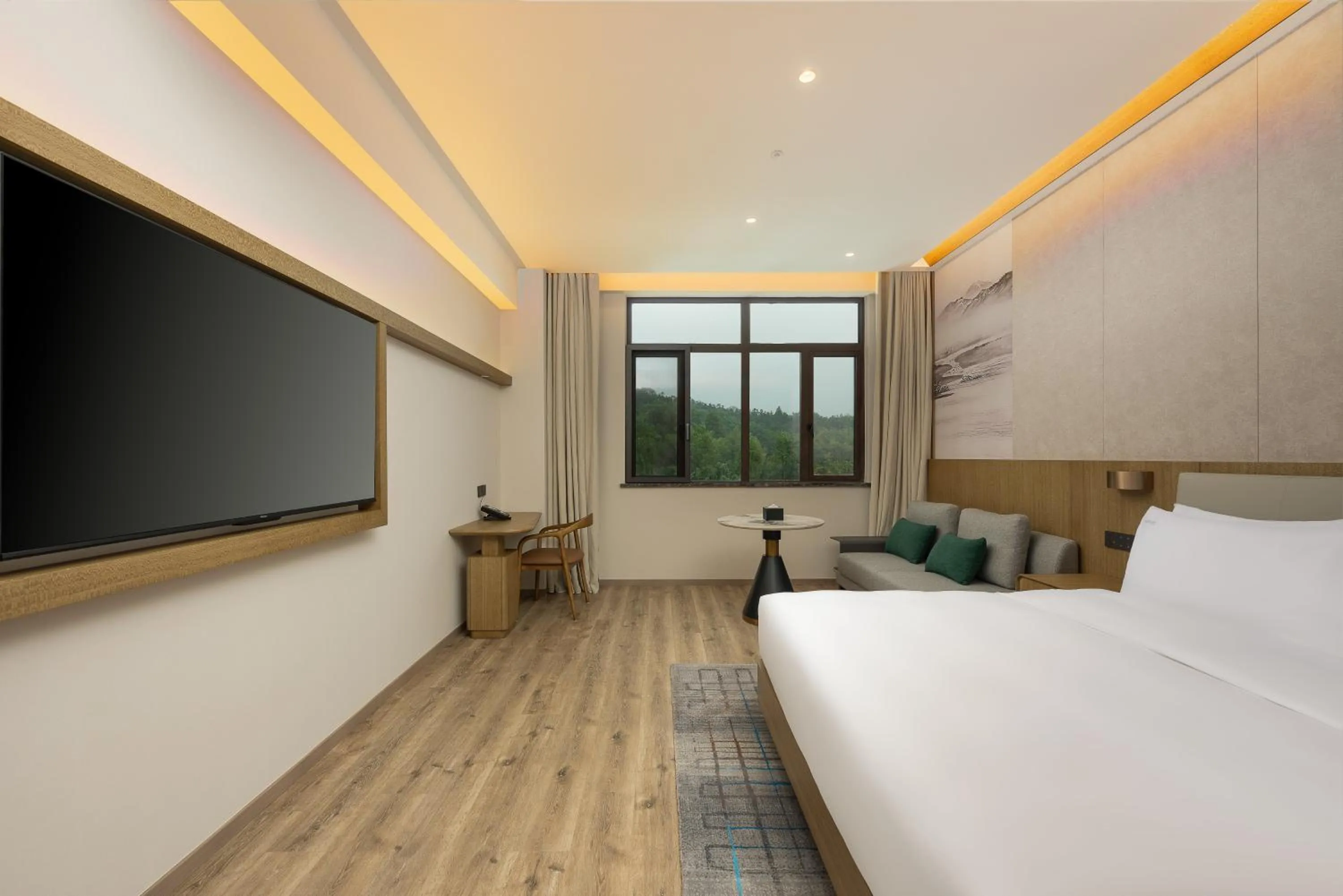 Photo of the whole room, Bed in Holiday Inn Jiuhua Mountain Hot Spring by IHG