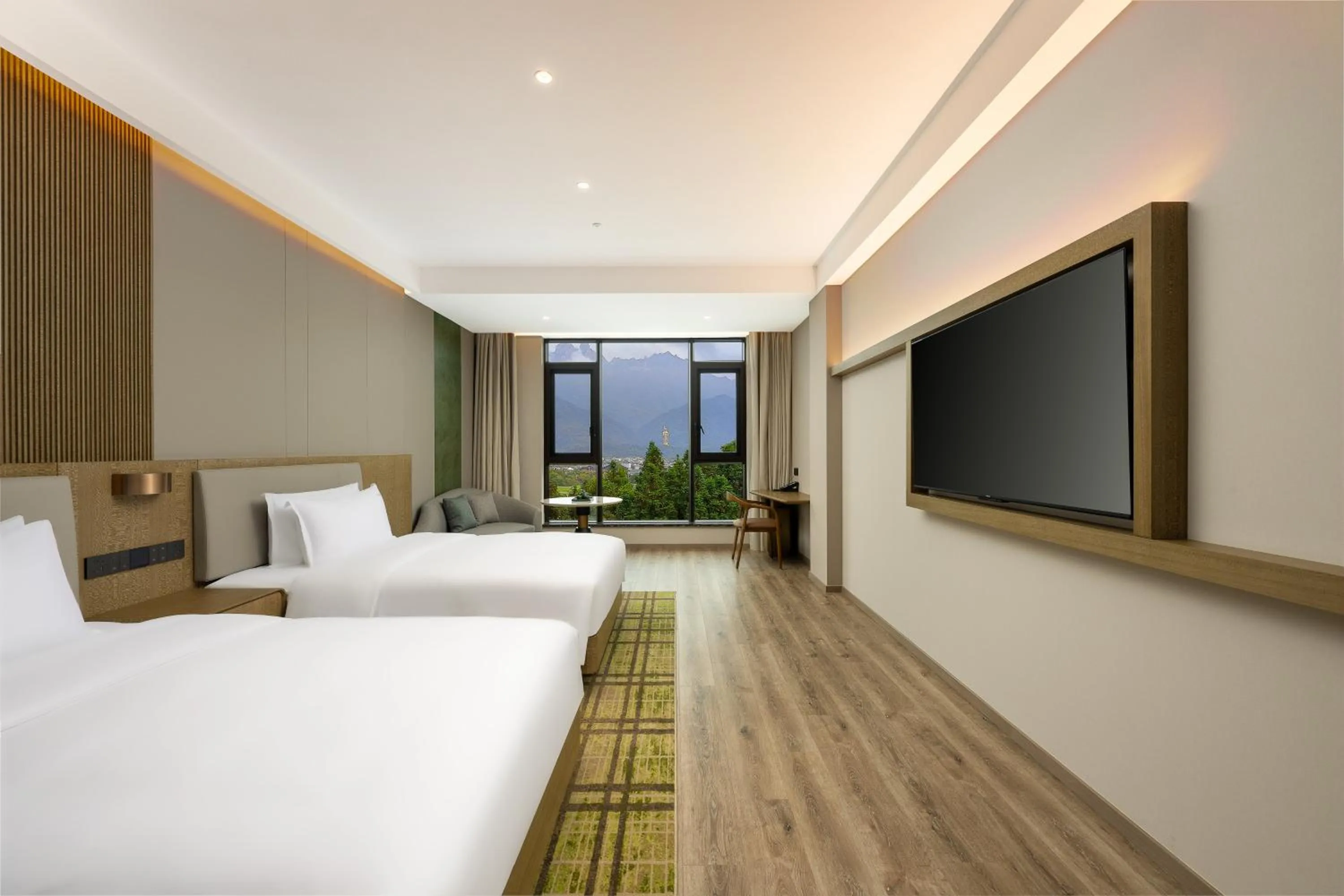 Photo of the whole room, Bed in Holiday Inn Jiuhua Mountain Hot Spring by IHG