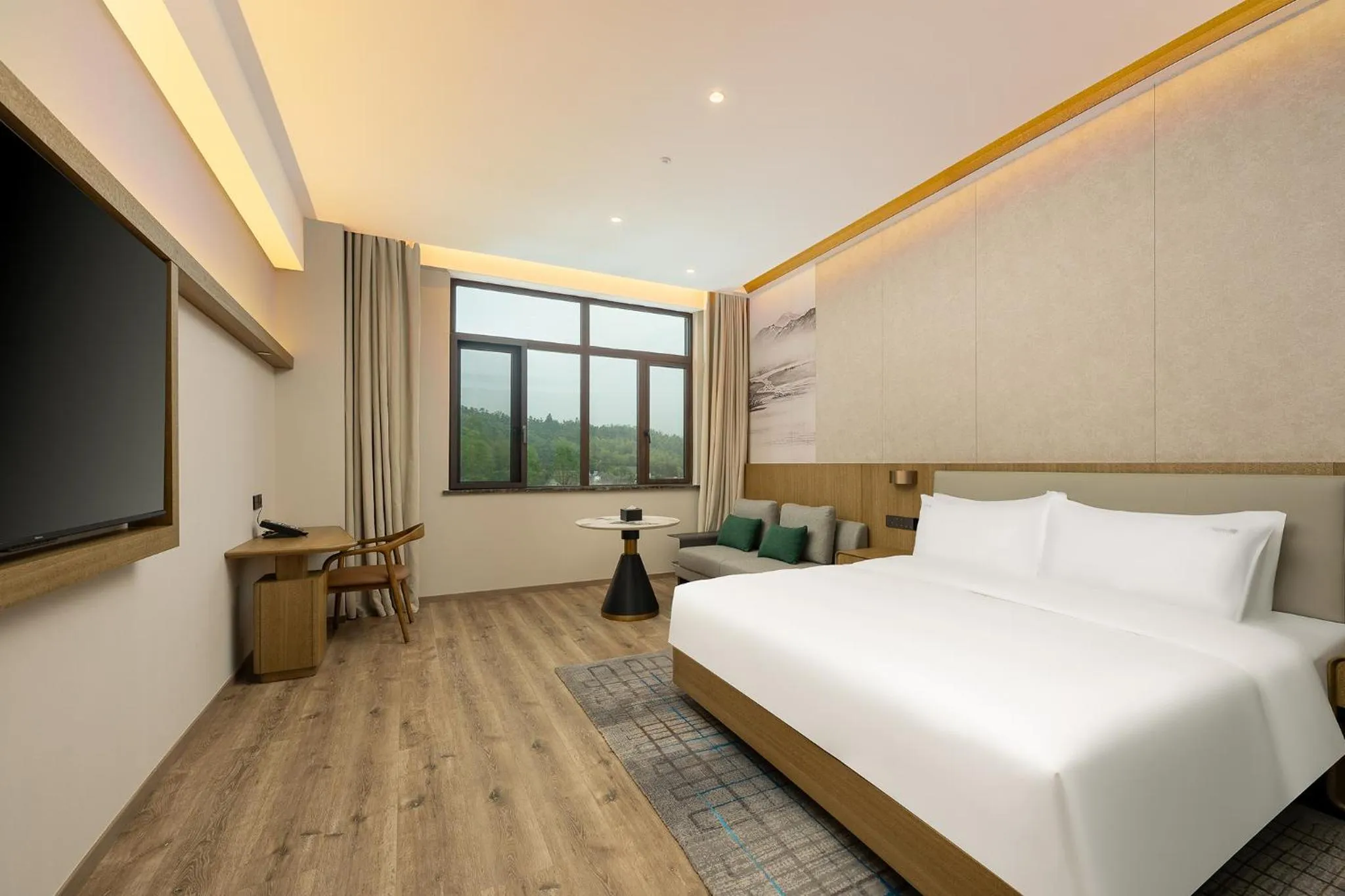 Bedroom, Bed in Holiday Inn Jiuhua Mountain Hot Spring by IHG