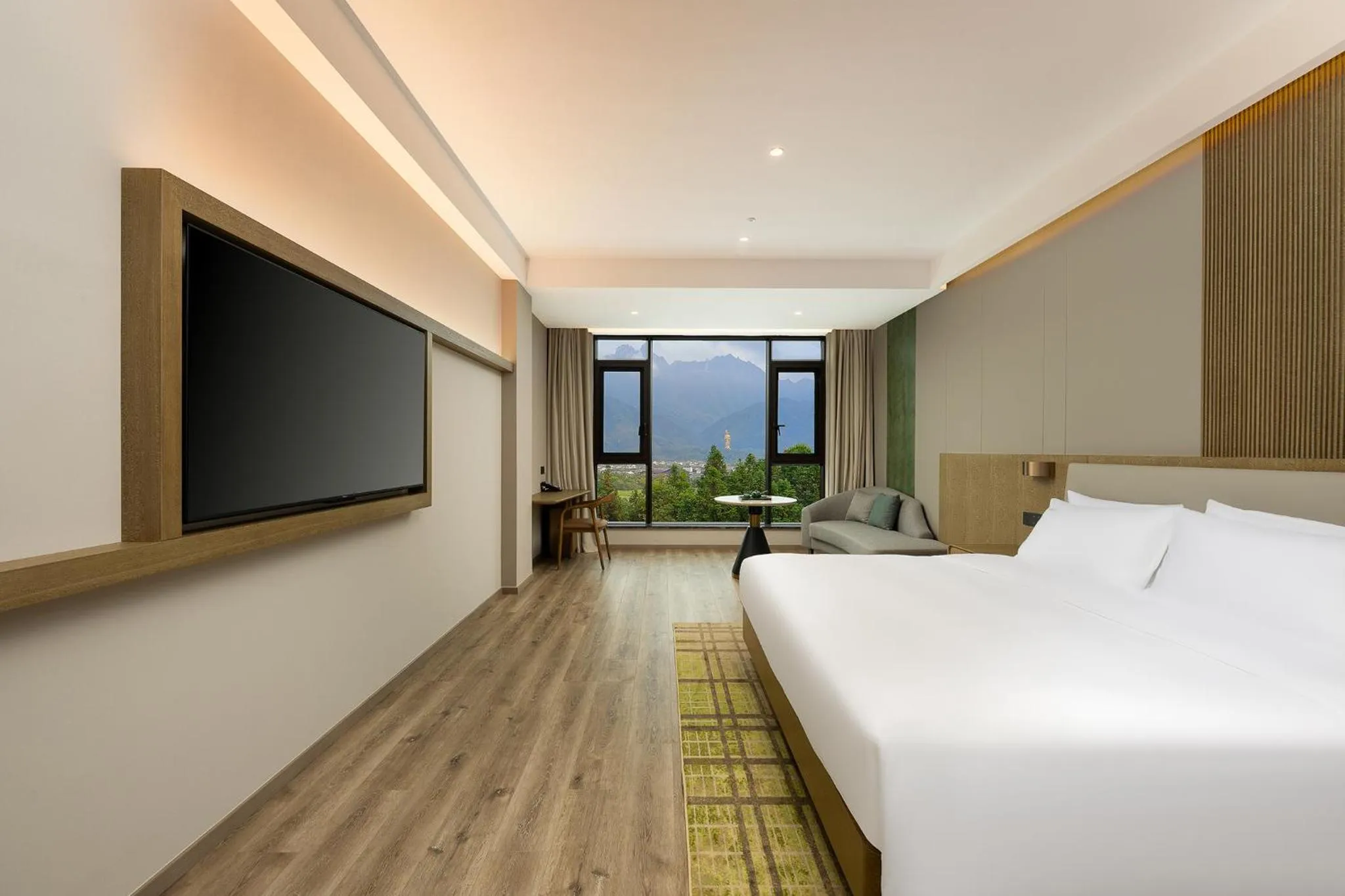 Bedroom, Bed in Holiday Inn Jiuhua Mountain Hot Spring by IHG