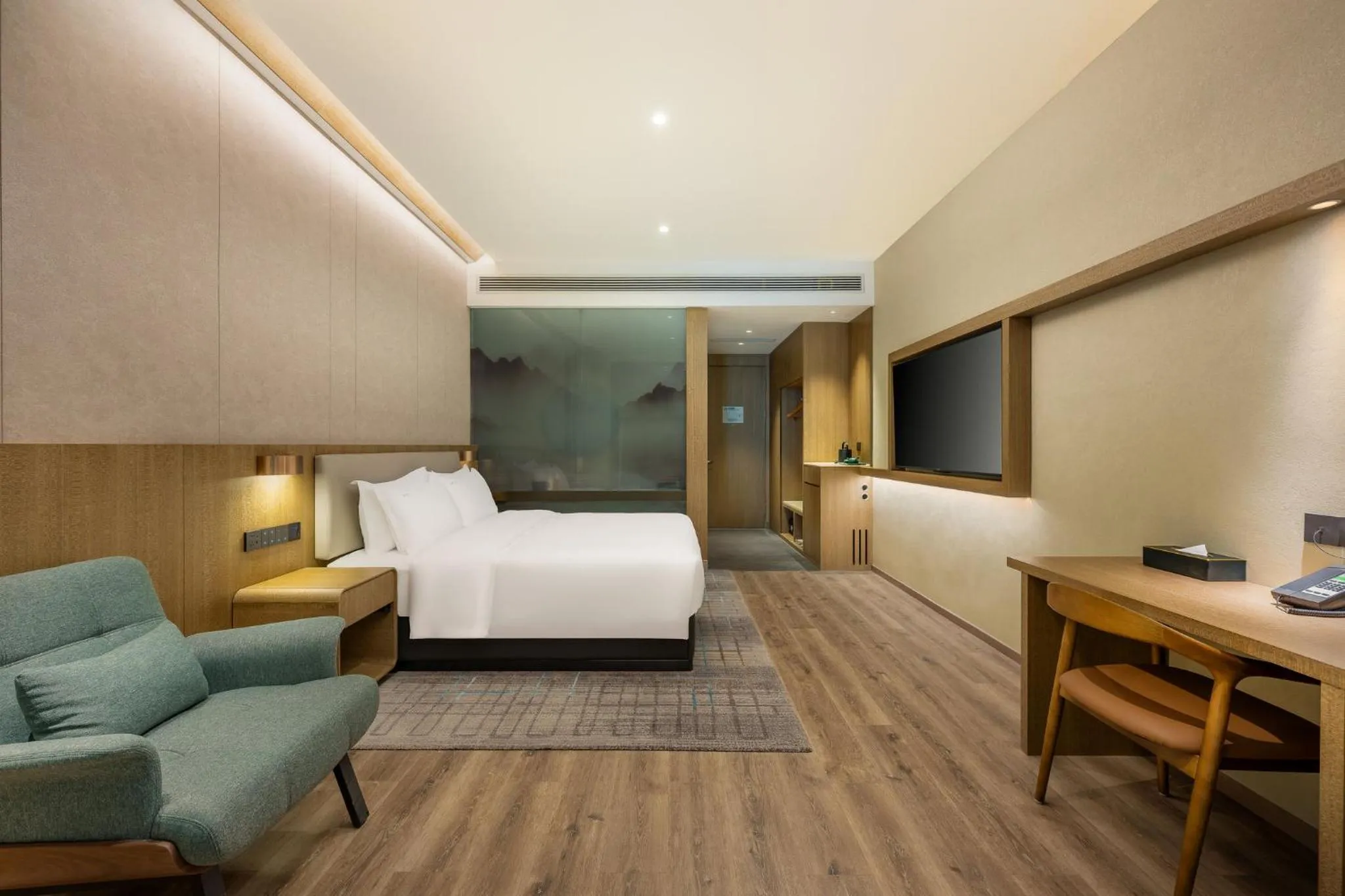 Photo of the whole room, Bed in Holiday Inn Jiuhua Mountain Hot Spring by IHG