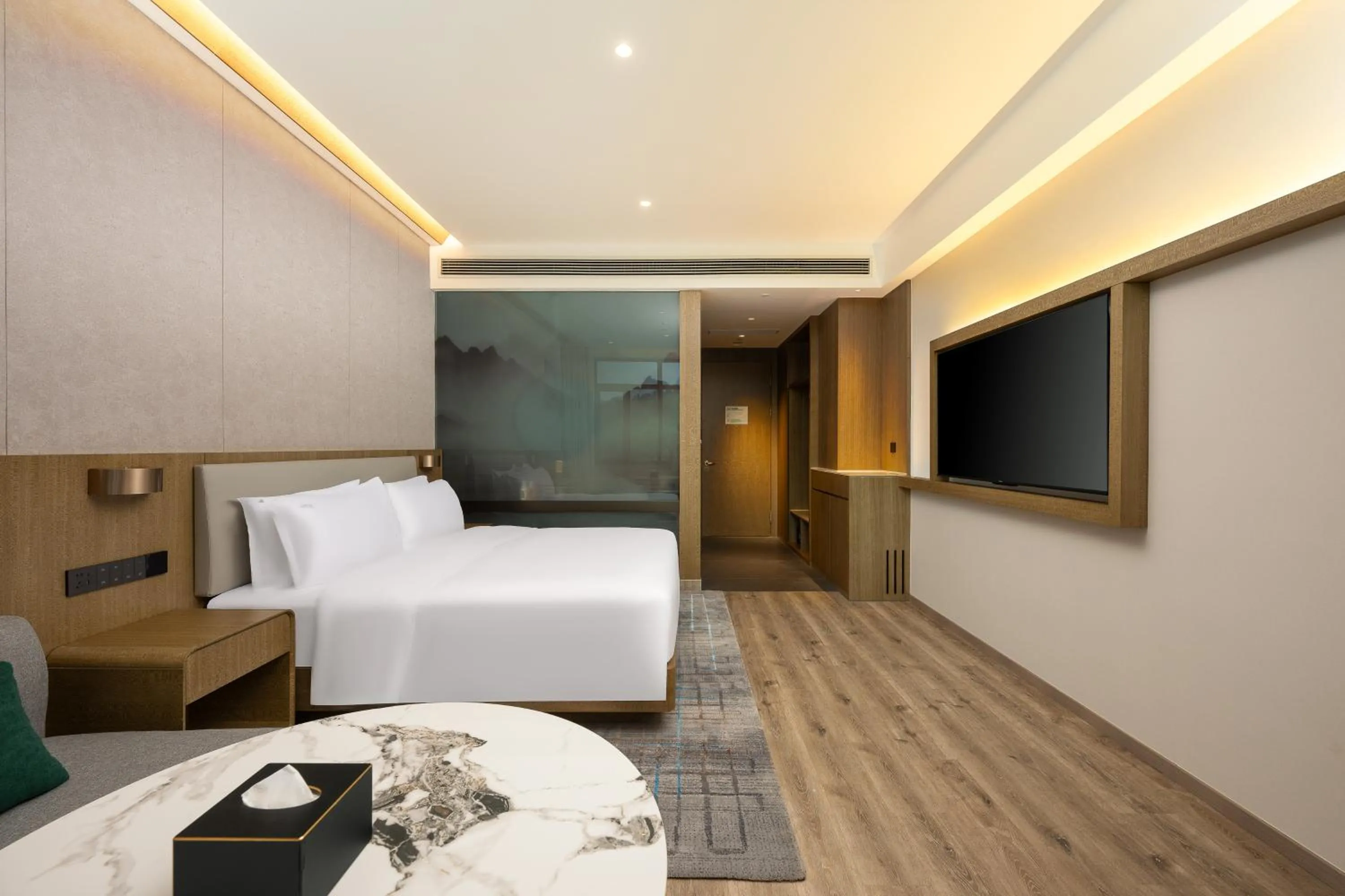 Photo of the whole room, Bed in Holiday Inn Jiuhua Mountain Hot Spring by IHG