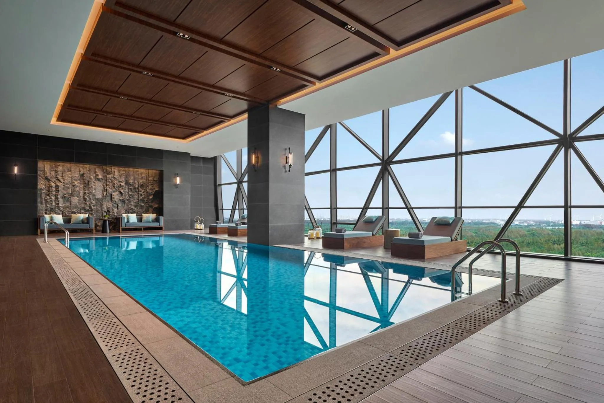 Swimming pool in Vignette Collection Shanghai Snow World Hotel by IHG