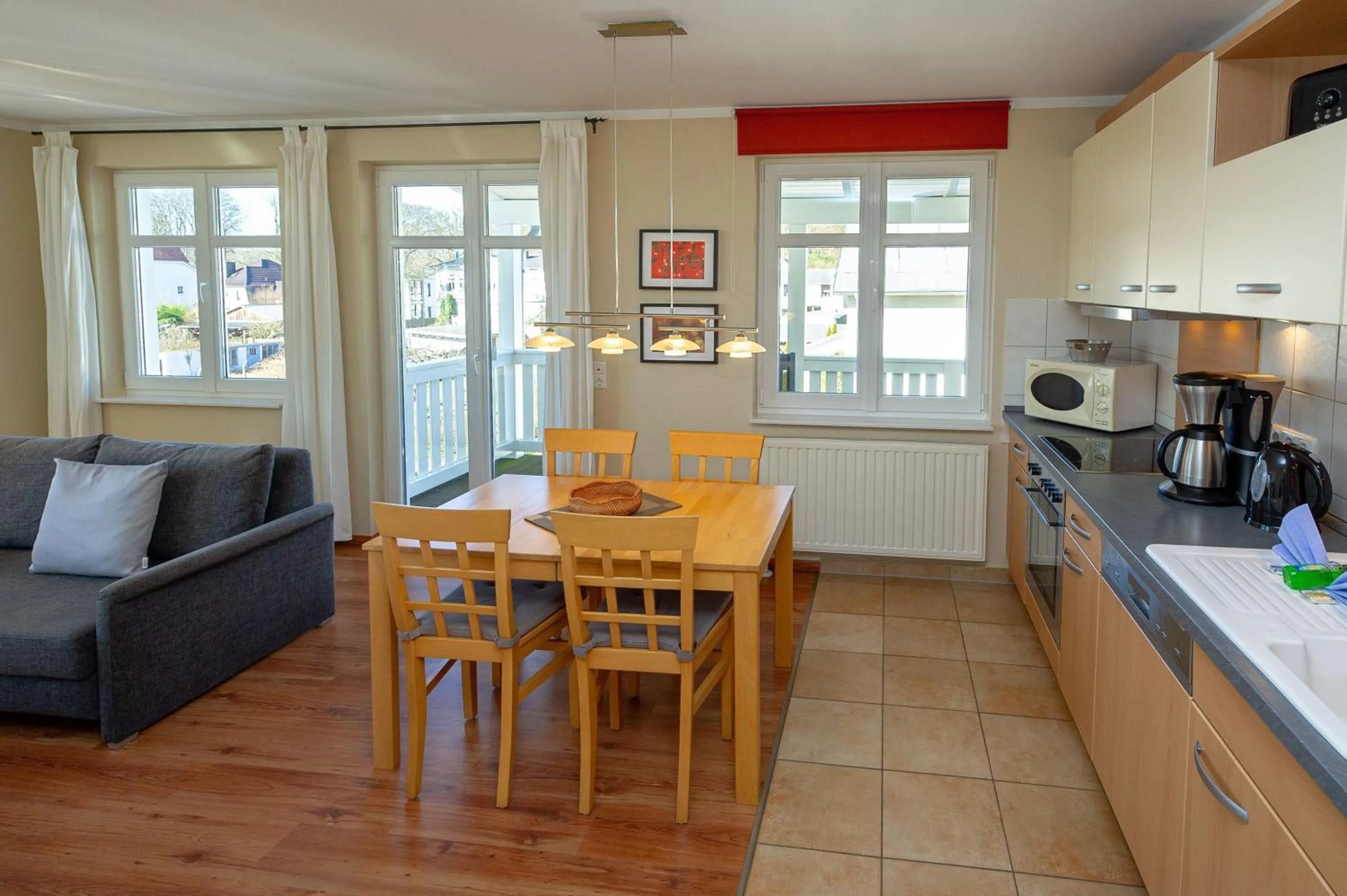 Kitchen or kitchenette in Villa Seerose - Appartement 08