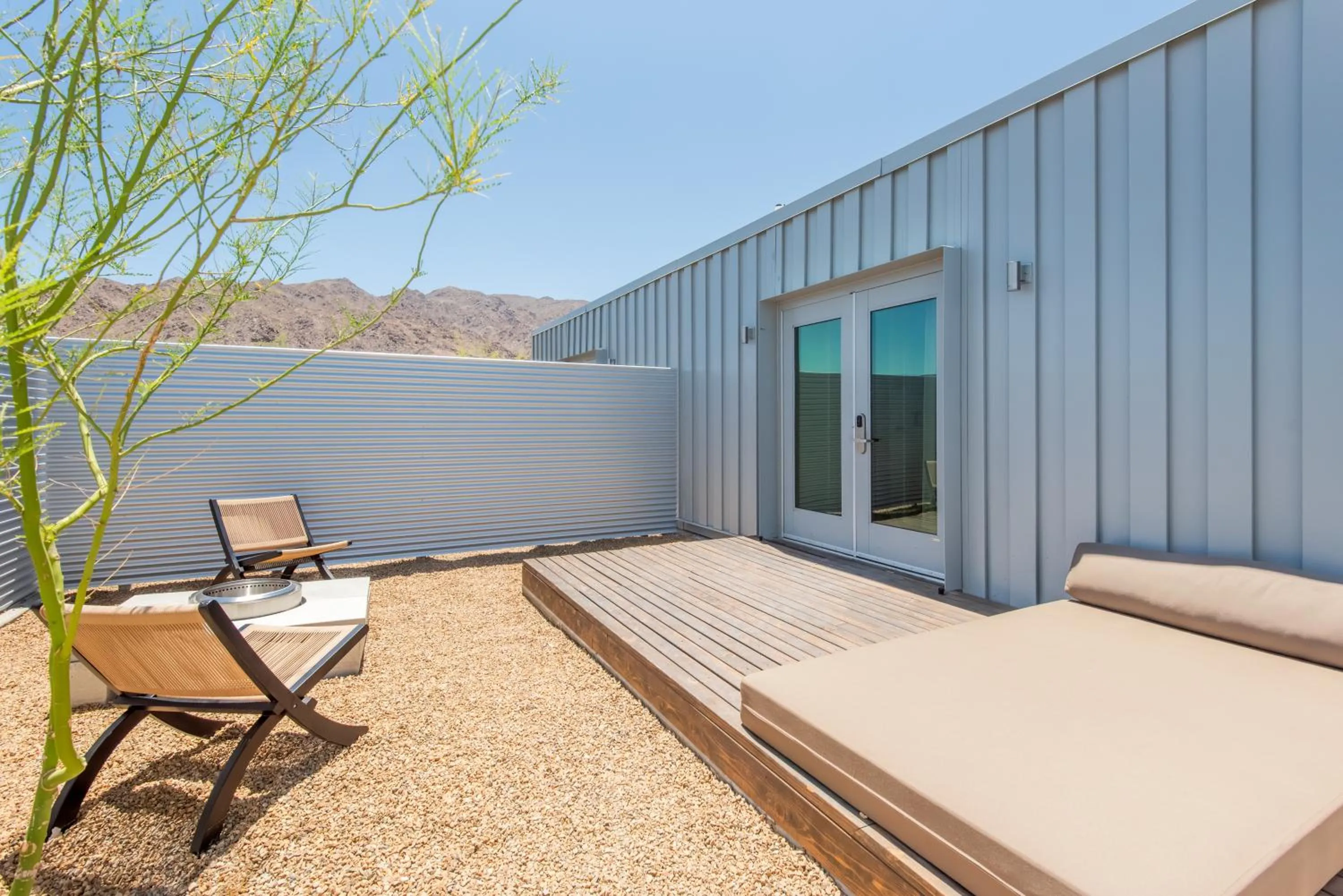 Patio in RESET Hotel Joshua Tree