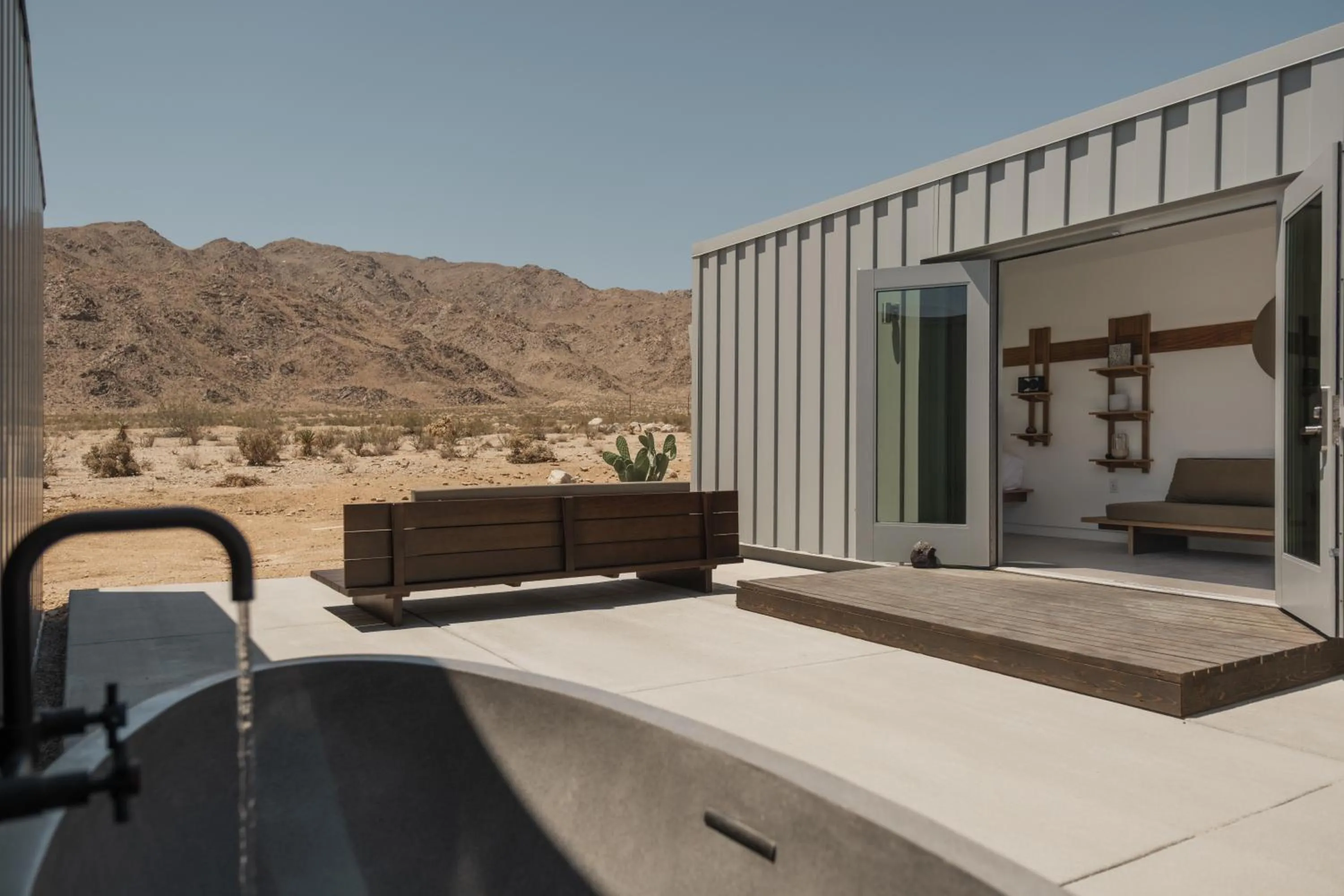 Open Air Bath in RESET Hotel Joshua Tree