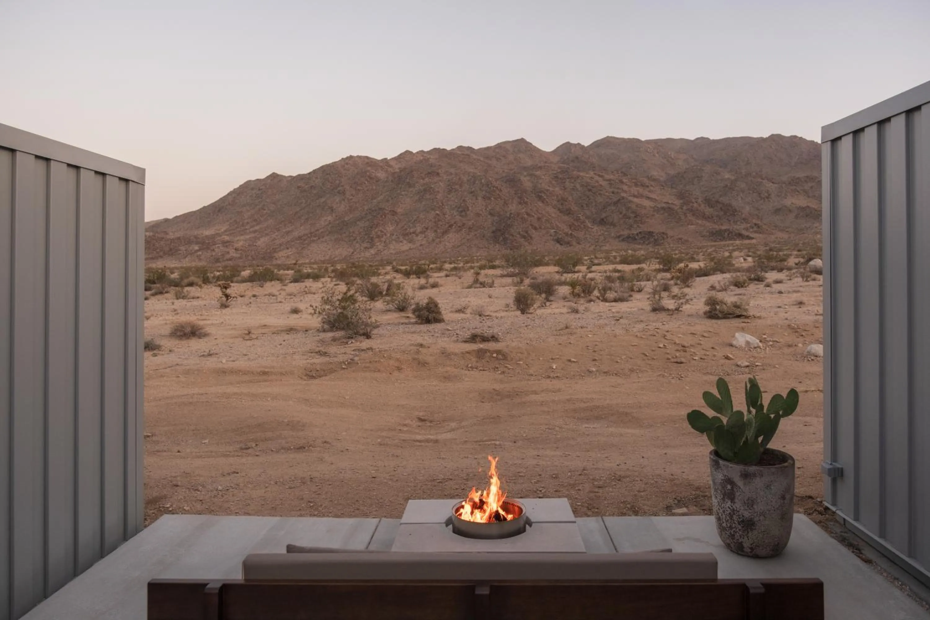Patio in RESET Hotel Joshua Tree