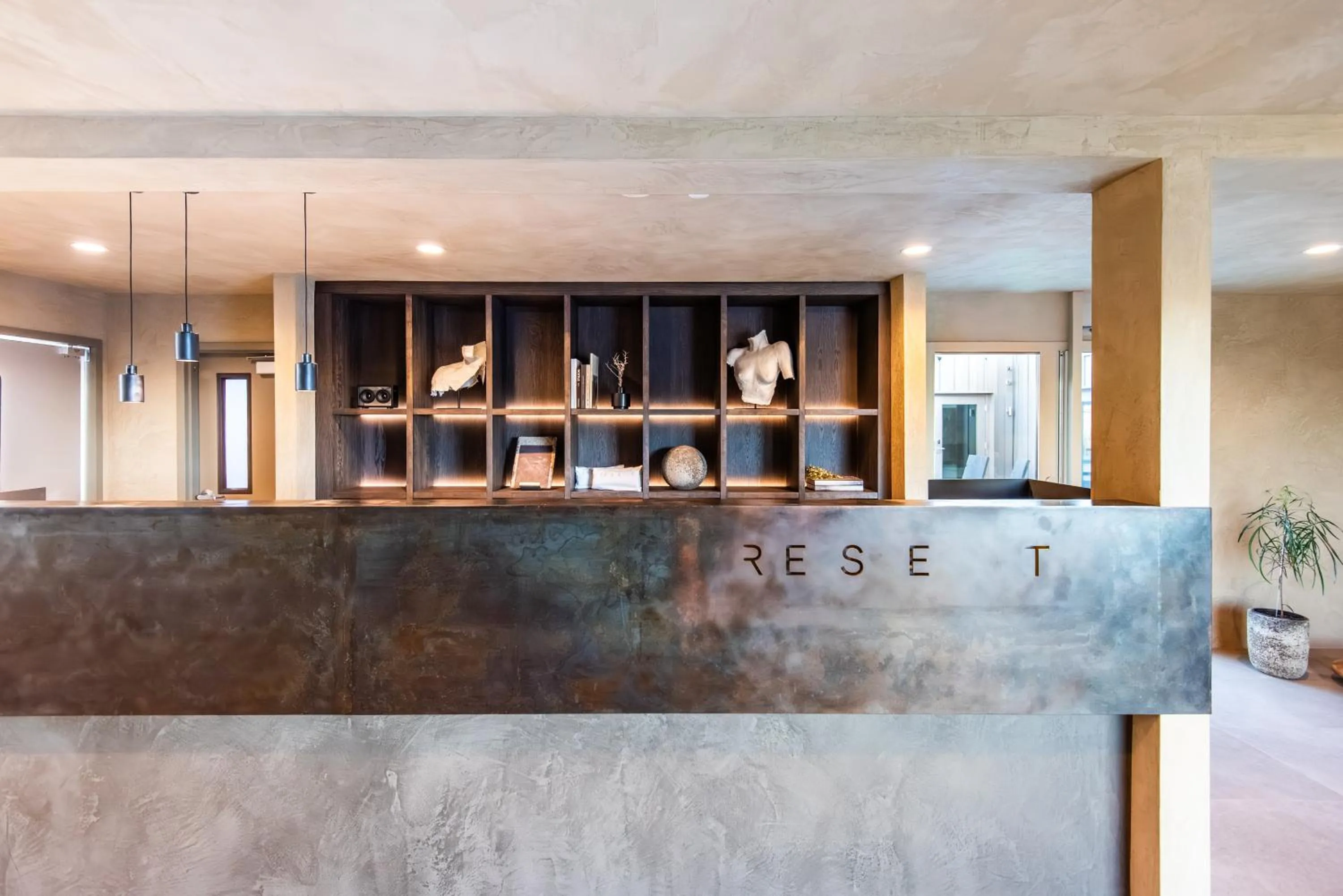 Lobby or reception in RESET Hotel Joshua Tree