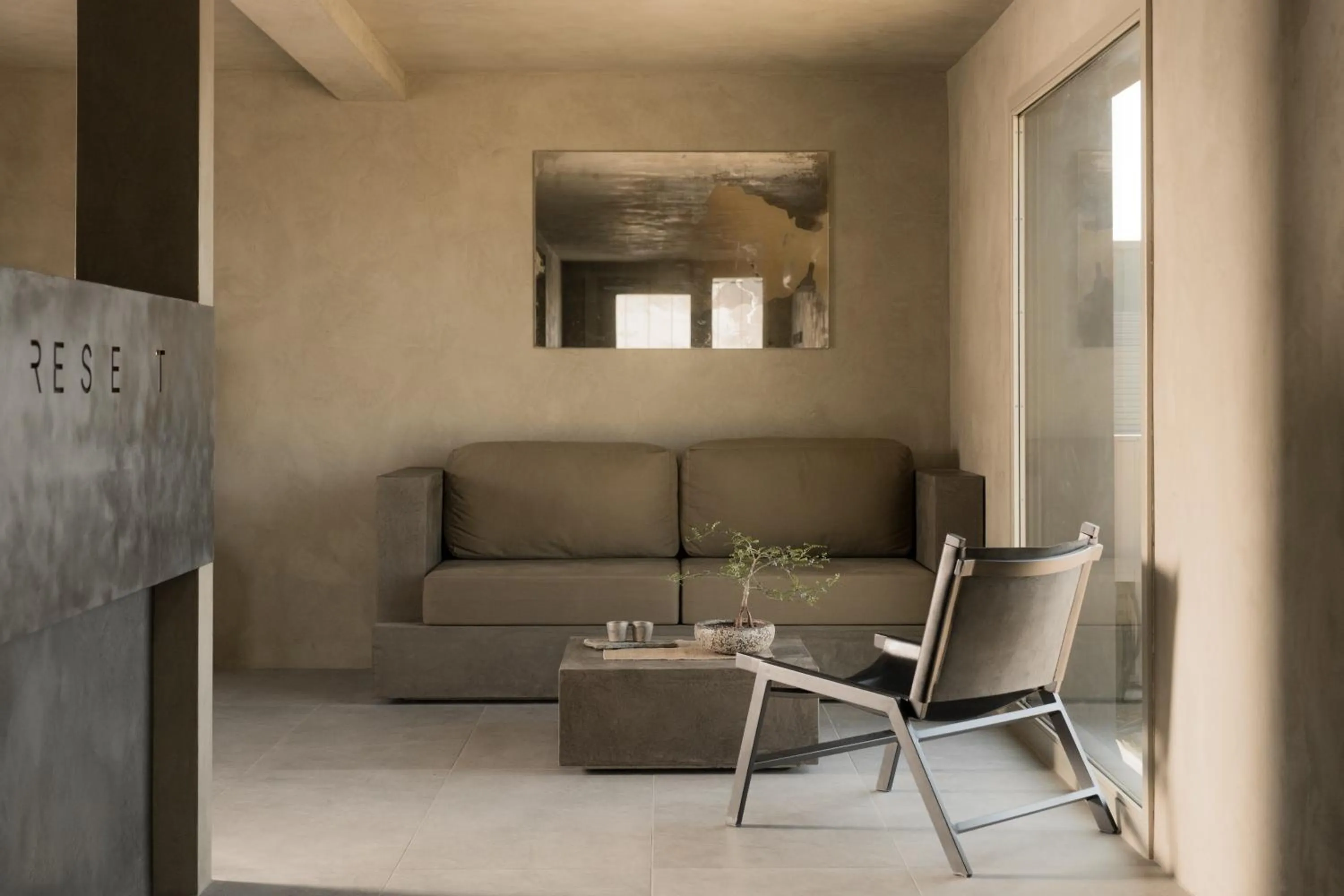 Lobby or reception in RESET Hotel Joshua Tree