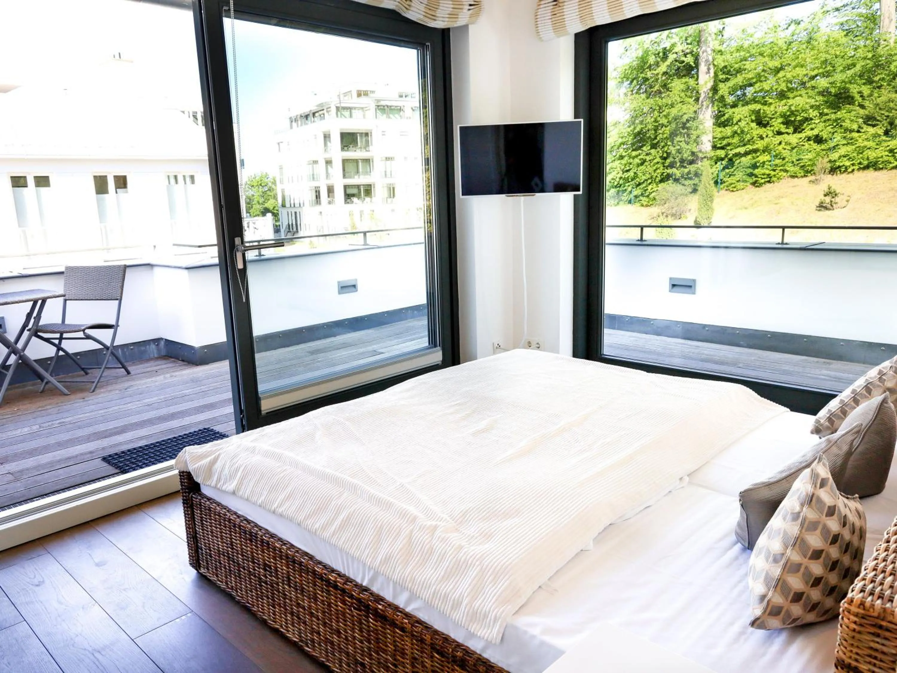 Bed in Villa Paula in Sellin - Penthouse mit Kamin und Dachterrasse