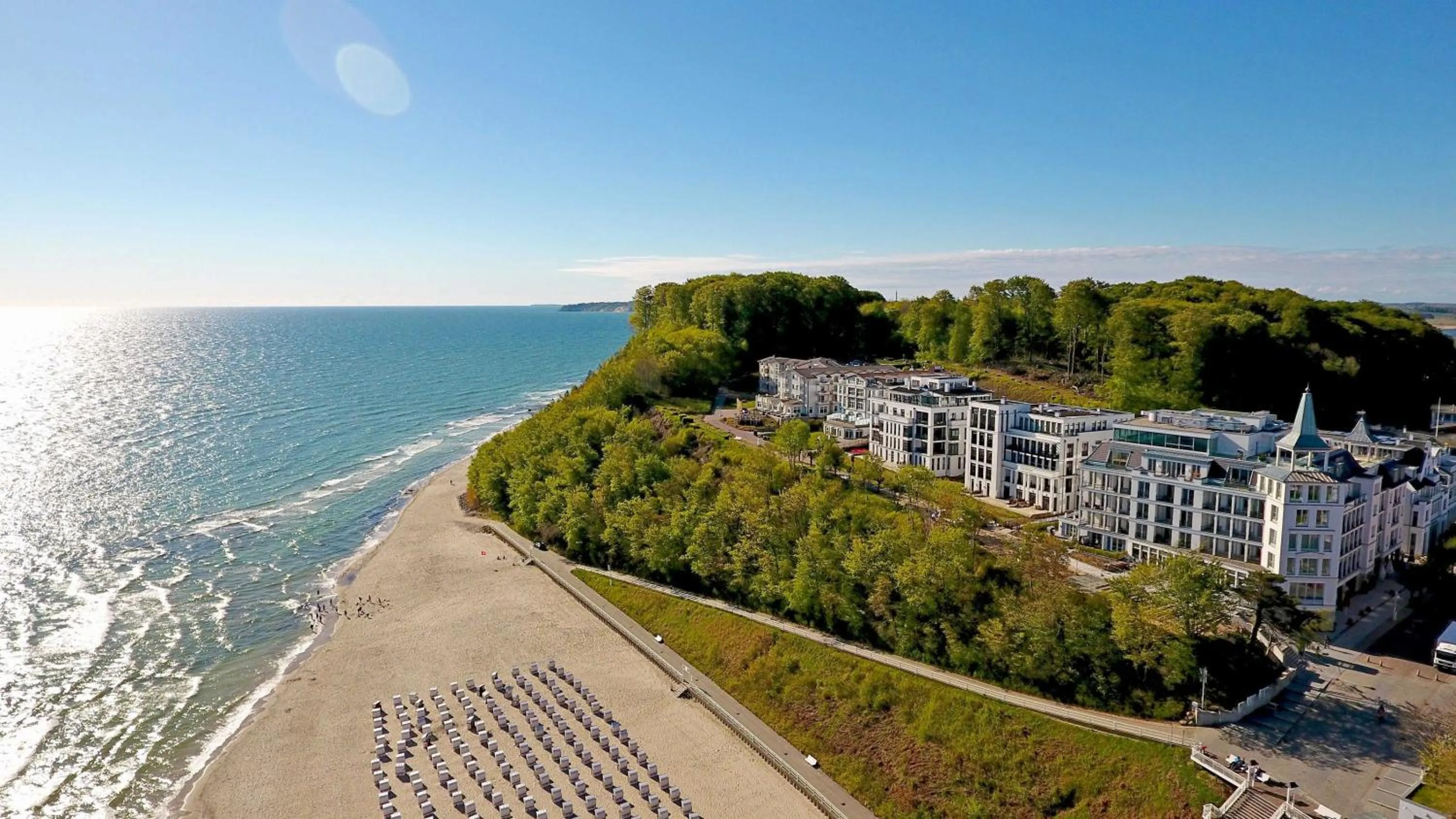 Villa Philine - Penthouse 28 mit Panoramablick, Pool, SPA & Kamin