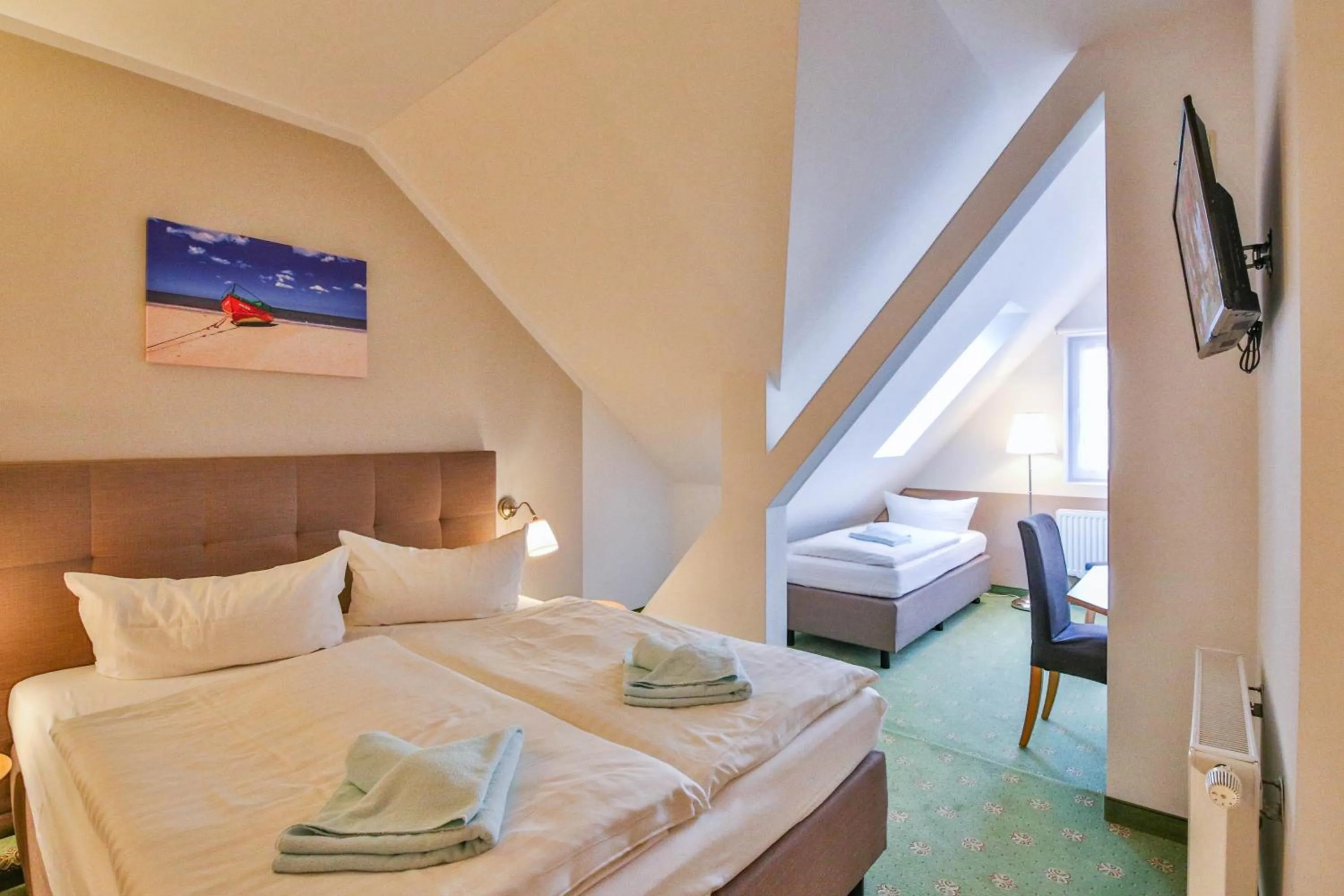 Bed in Hotel und Restaurant "Zur Zwiebel"