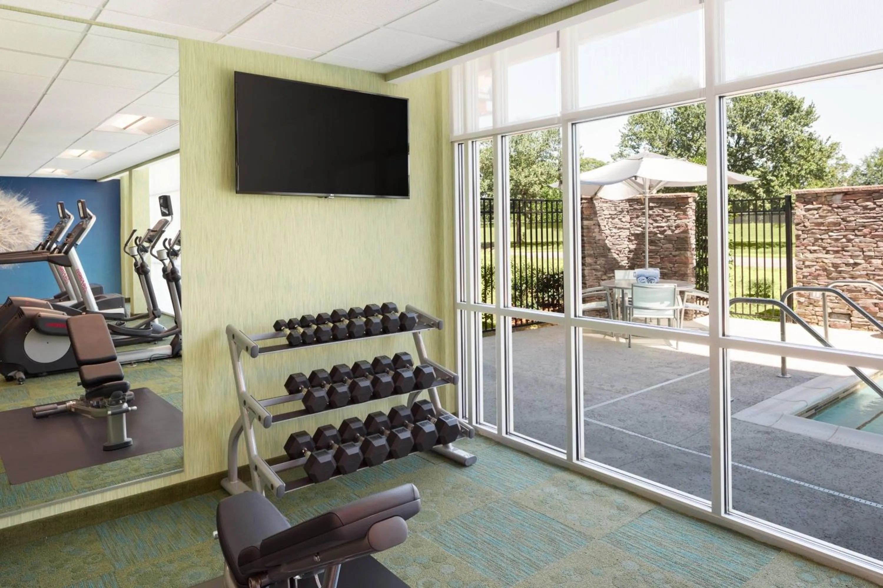 Fitness centre/facilities in SpringHill Suites by Marriott Tuscaloosa