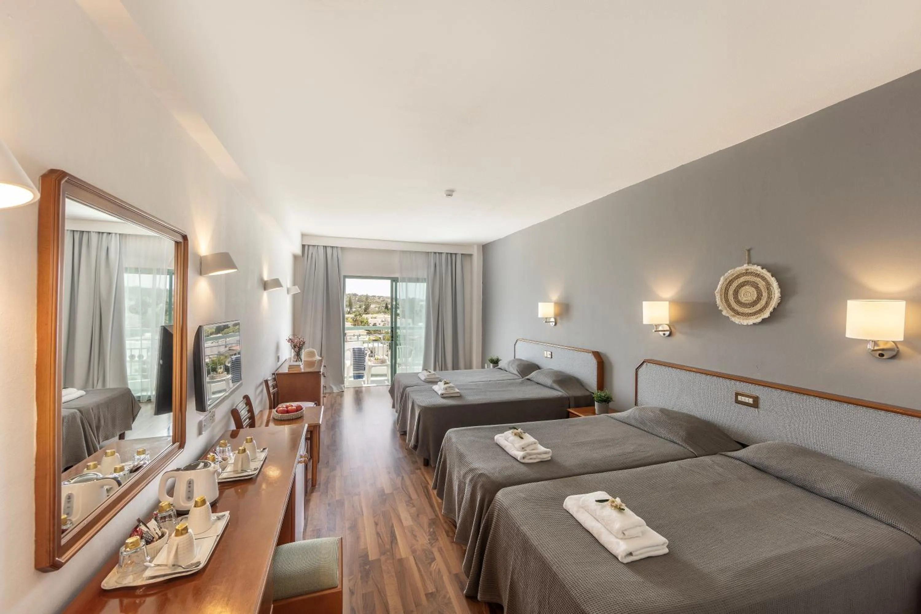 Bed in Antigoni Hotel