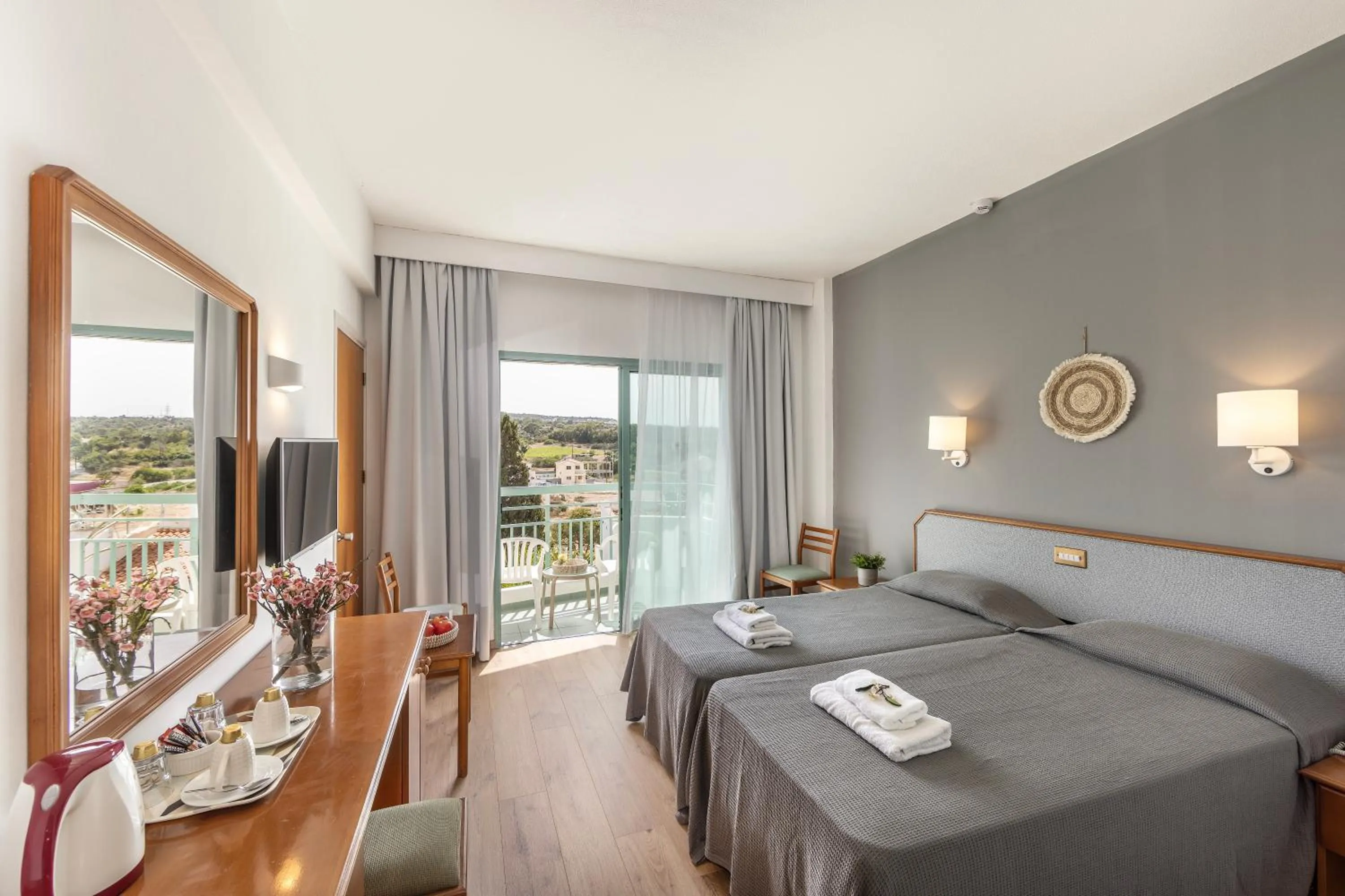 Bed in Antigoni Hotel