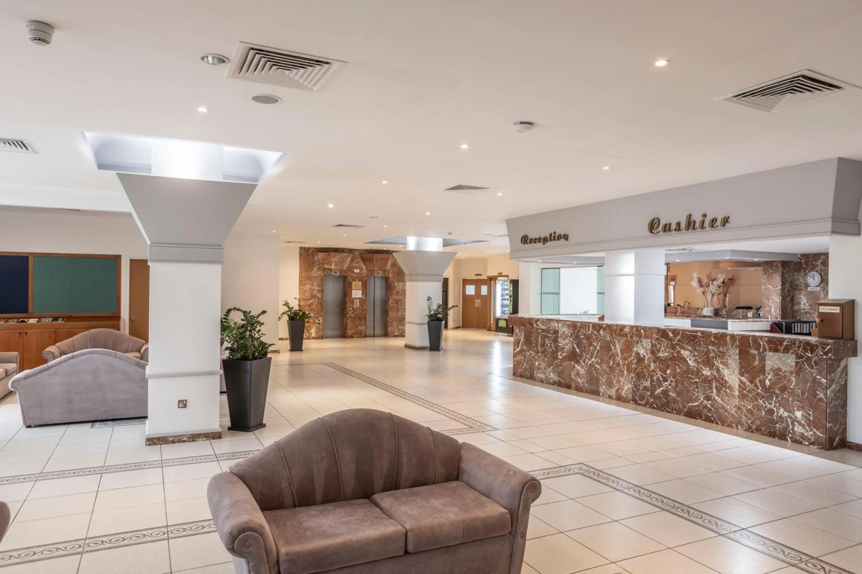 Lobby or reception in Antigoni Hotel