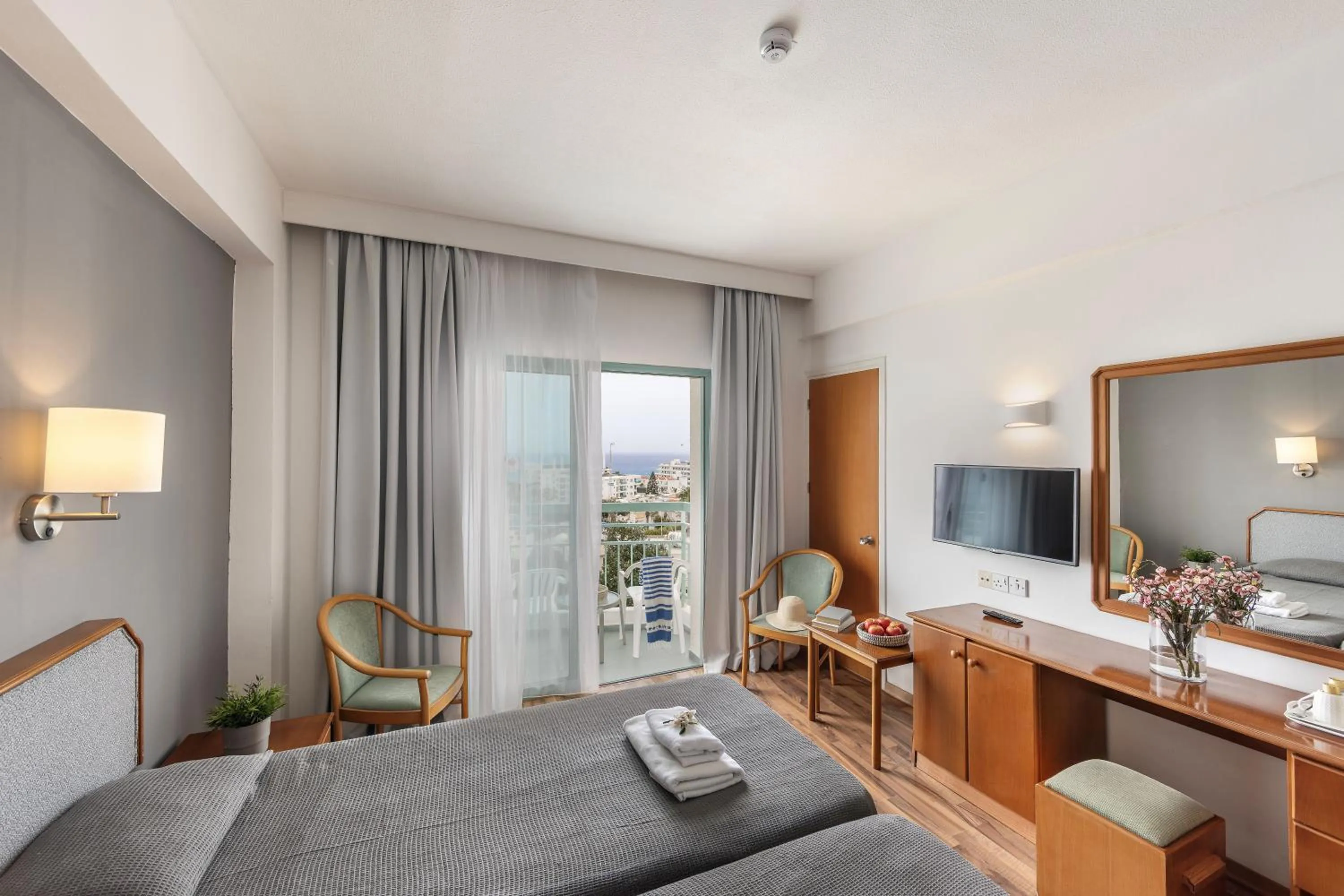 Bed in Antigoni Hotel