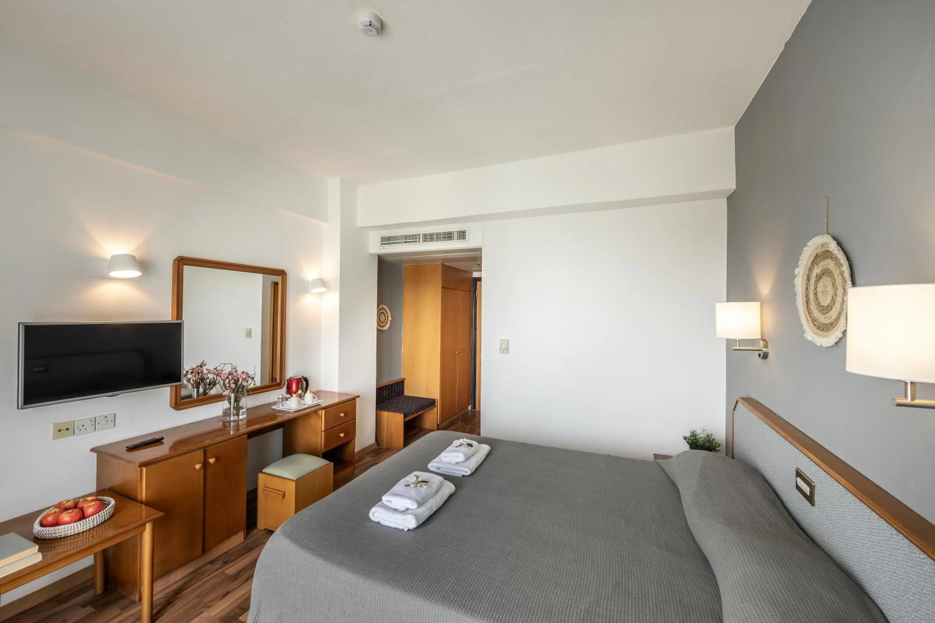 Bed in Antigoni Hotel