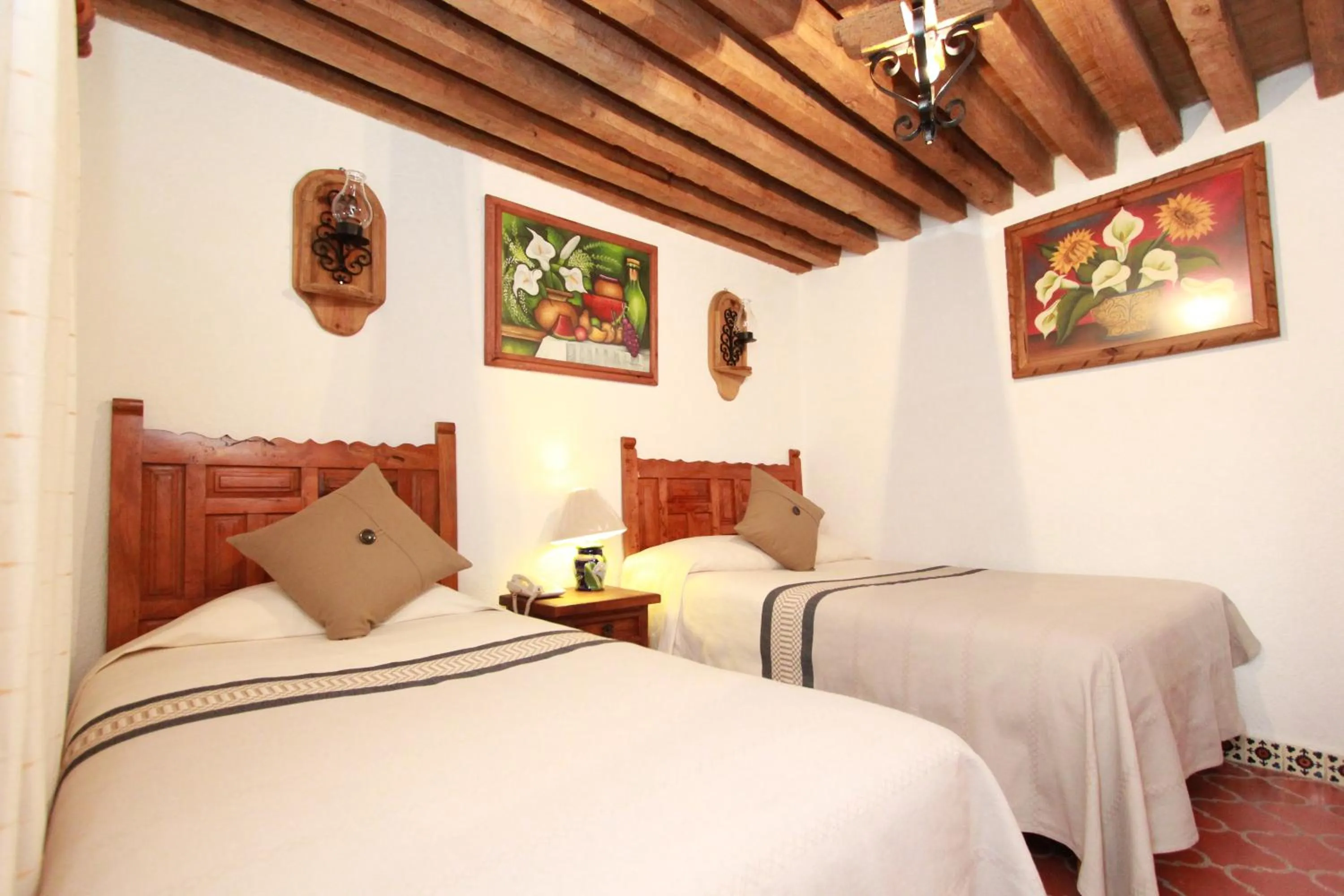 Bed in Hotel Mesón del Rosario