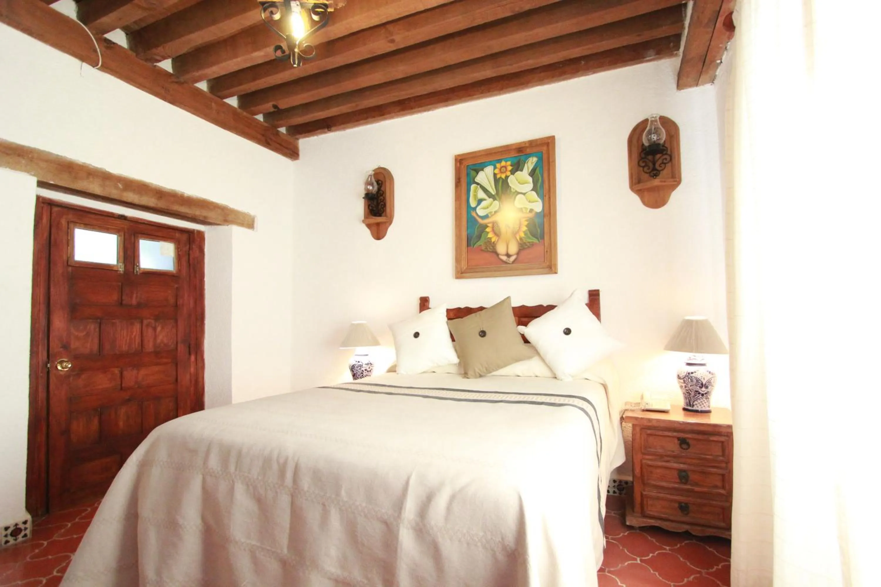 Bed in Hotel Mesón del Rosario