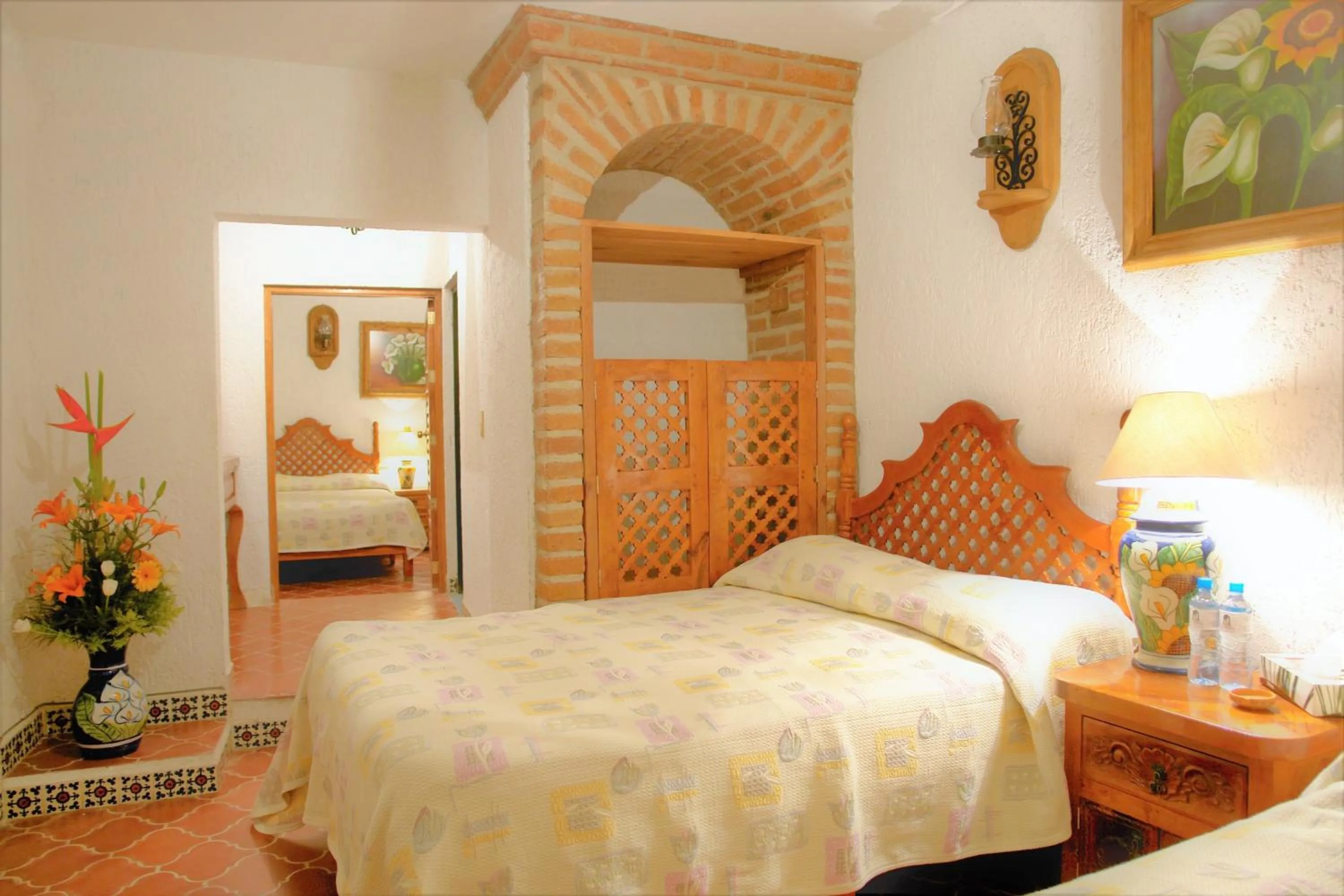 Bed in Hotel Mesón del Rosario