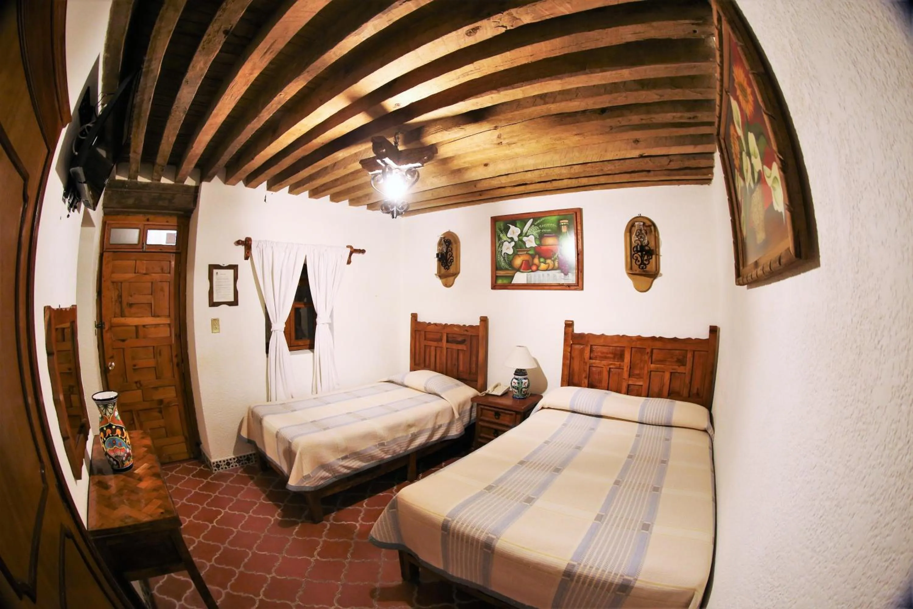 Bed in Hotel Mesón del Rosario