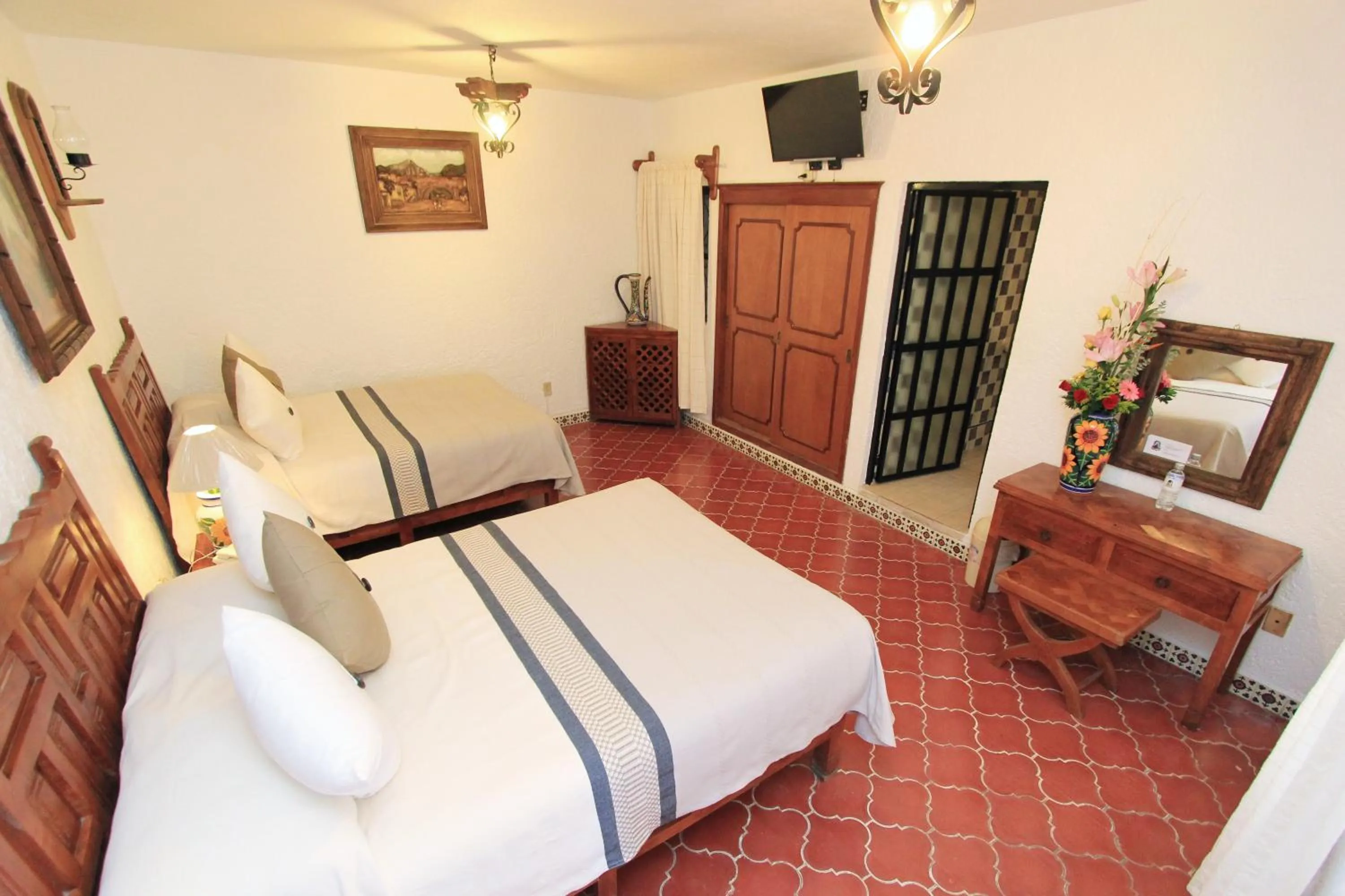 Bed in Hotel Mesón del Rosario