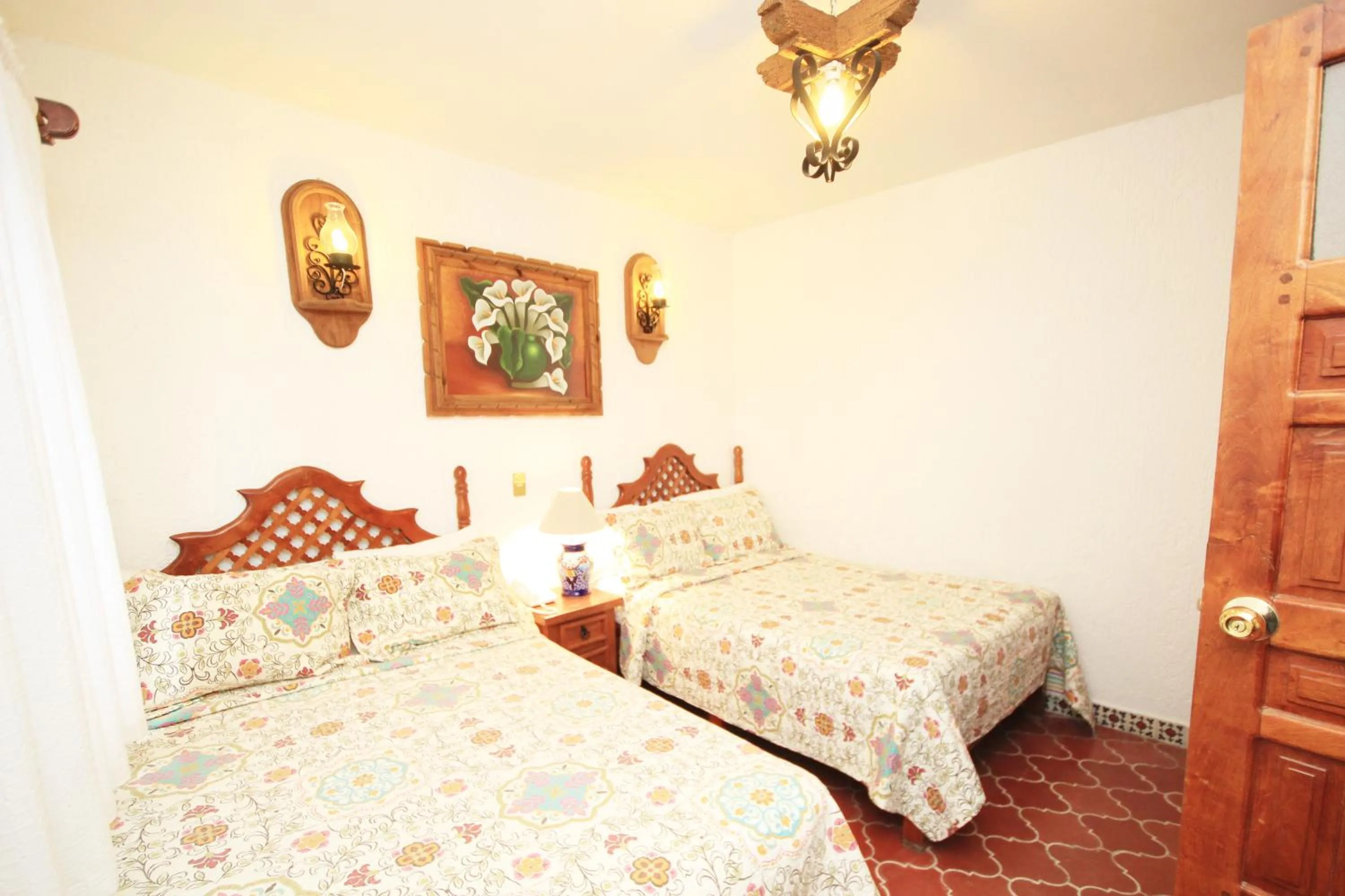 Bed in Hotel Mesón del Rosario