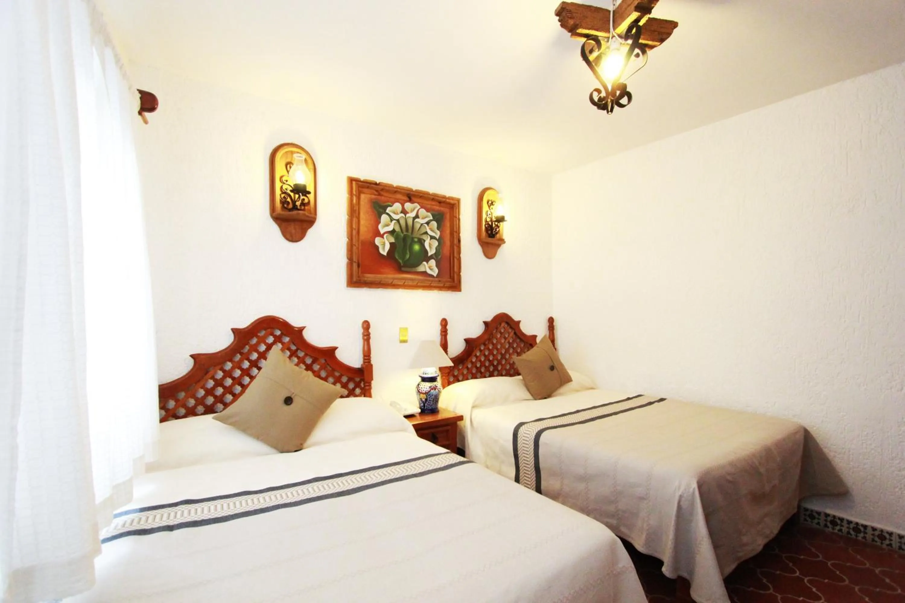 Bed in Hotel Mesón del Rosario