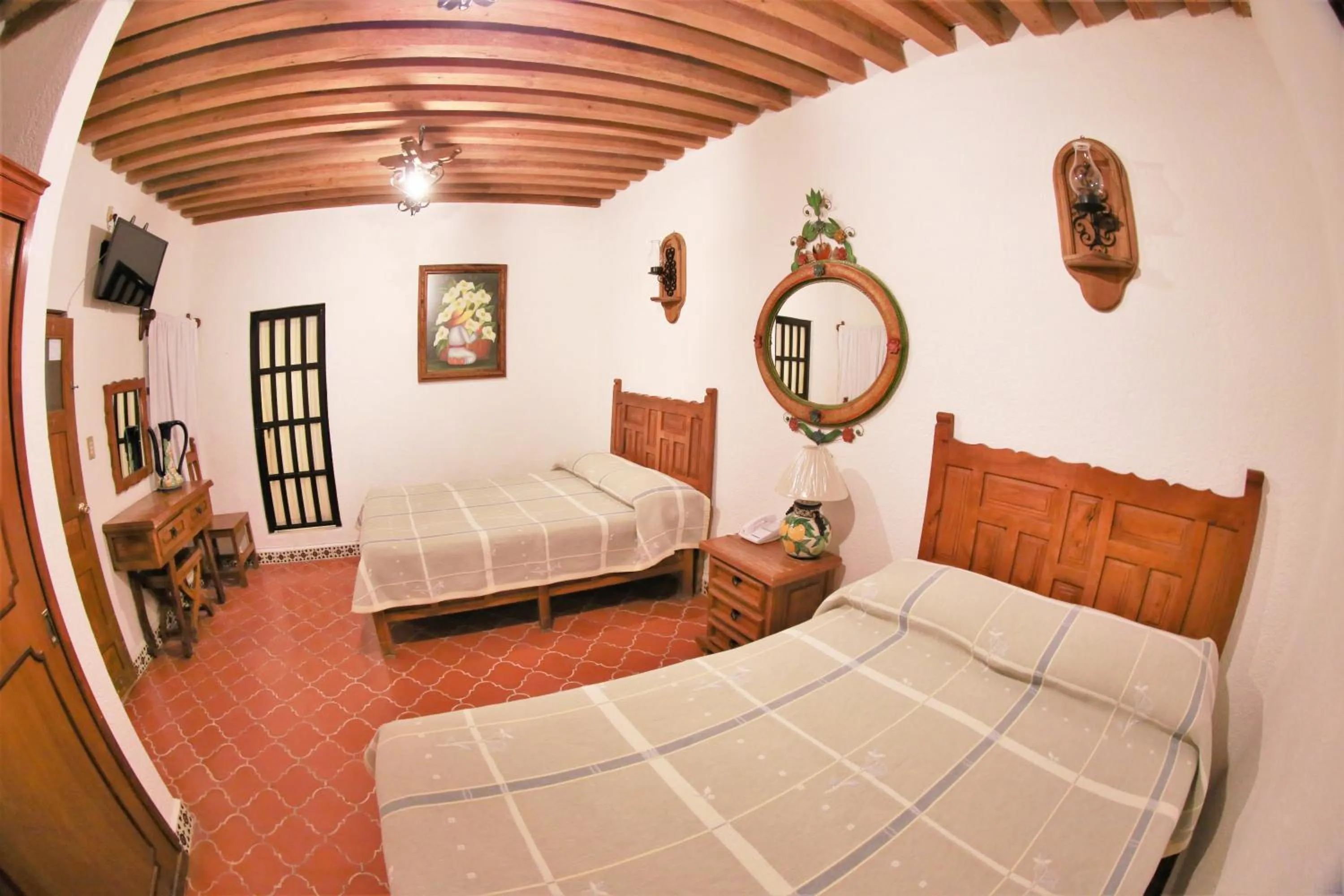 Bed in Hotel Mesón del Rosario