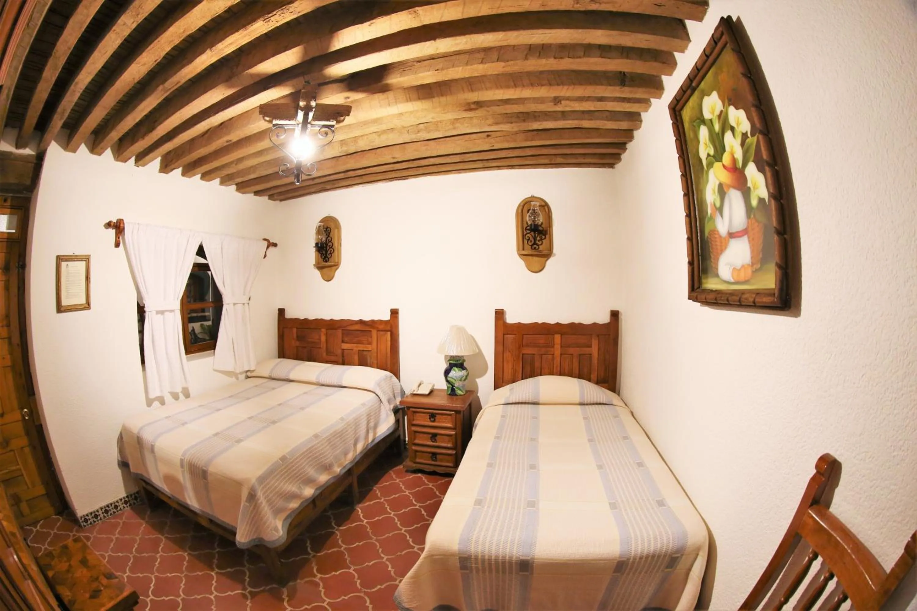 Bed in Hotel Mesón del Rosario