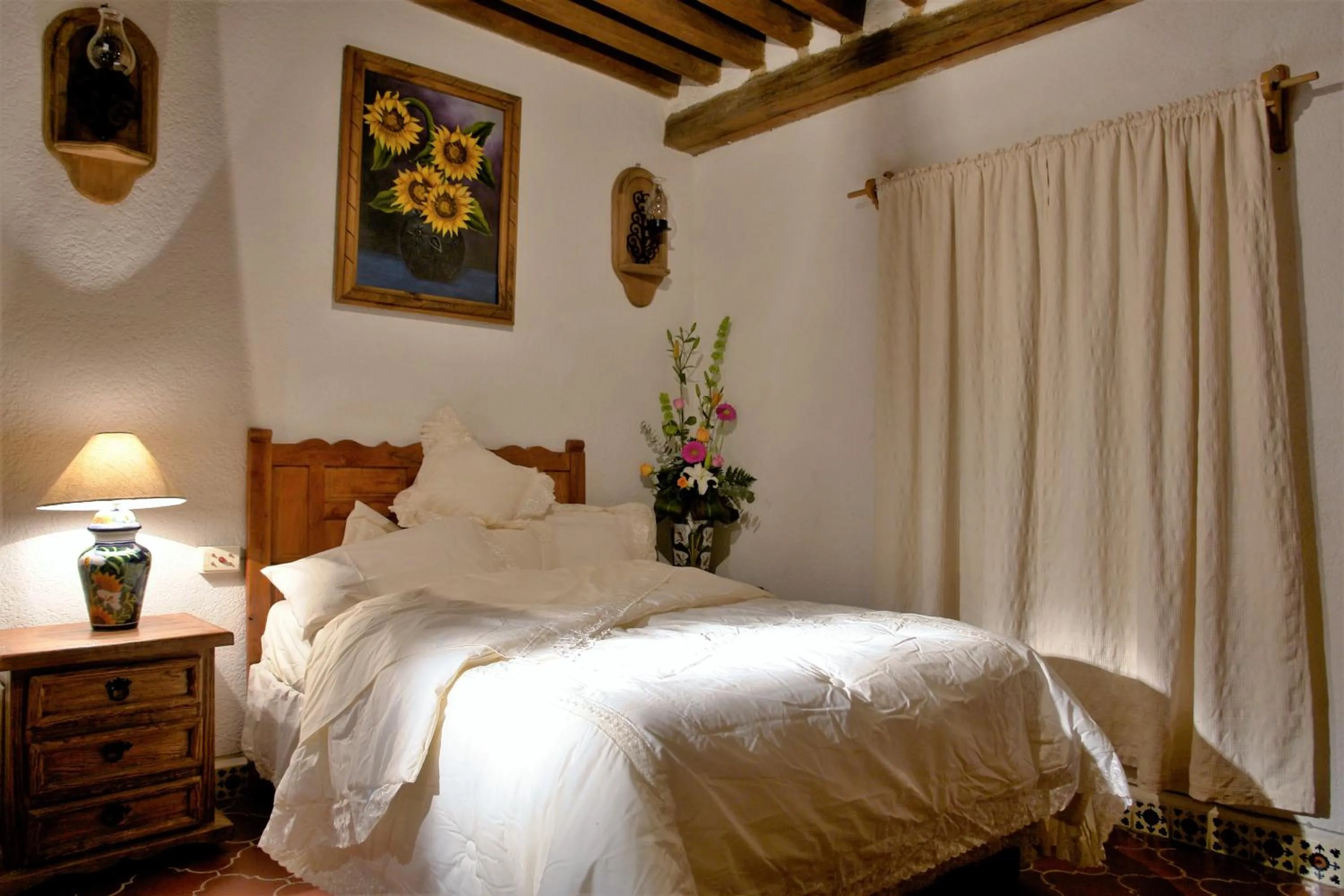 Bed in Hotel Mesón del Rosario