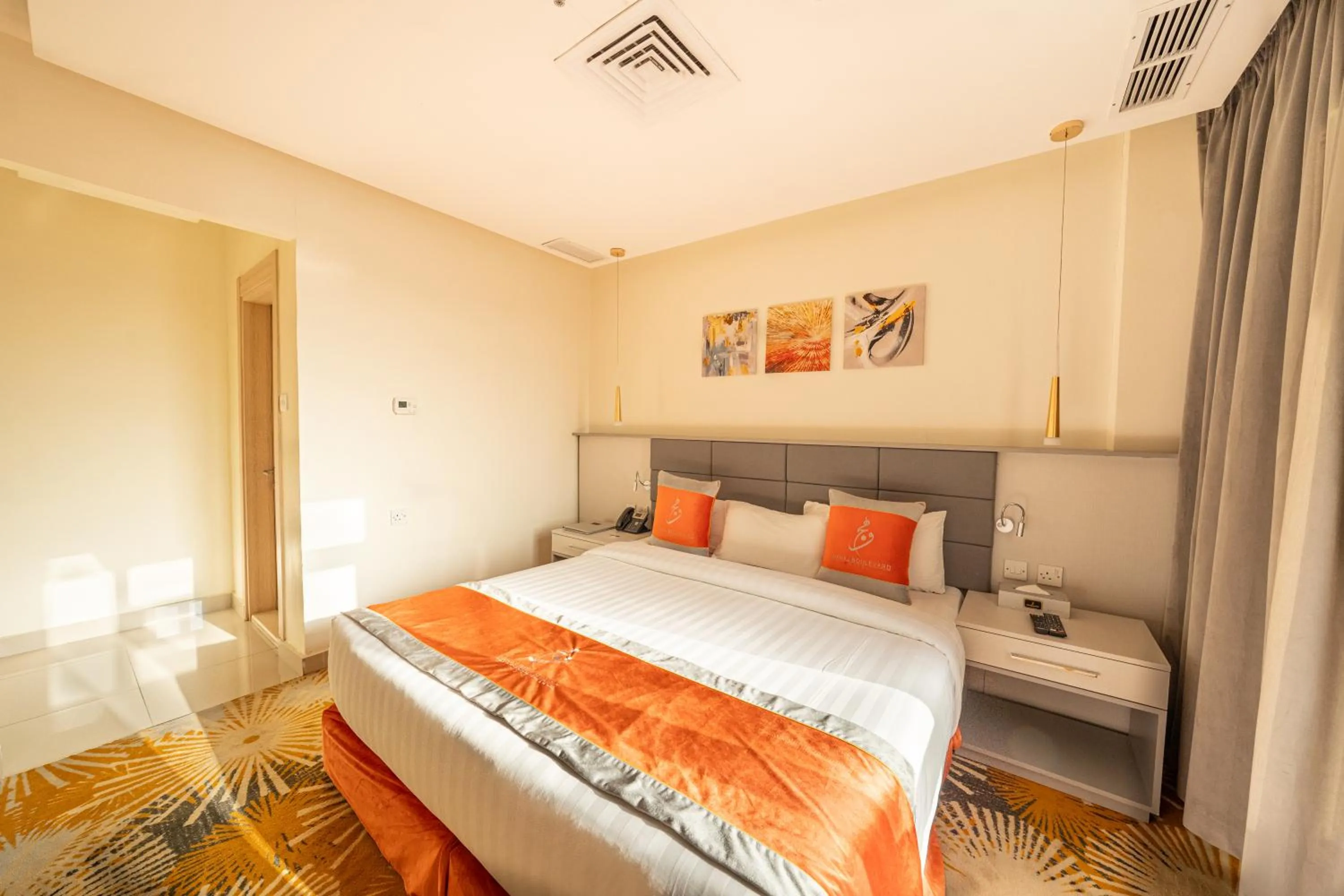 Bed in وهج للشقق الفندقية Wahaj Hotel Apartments 2