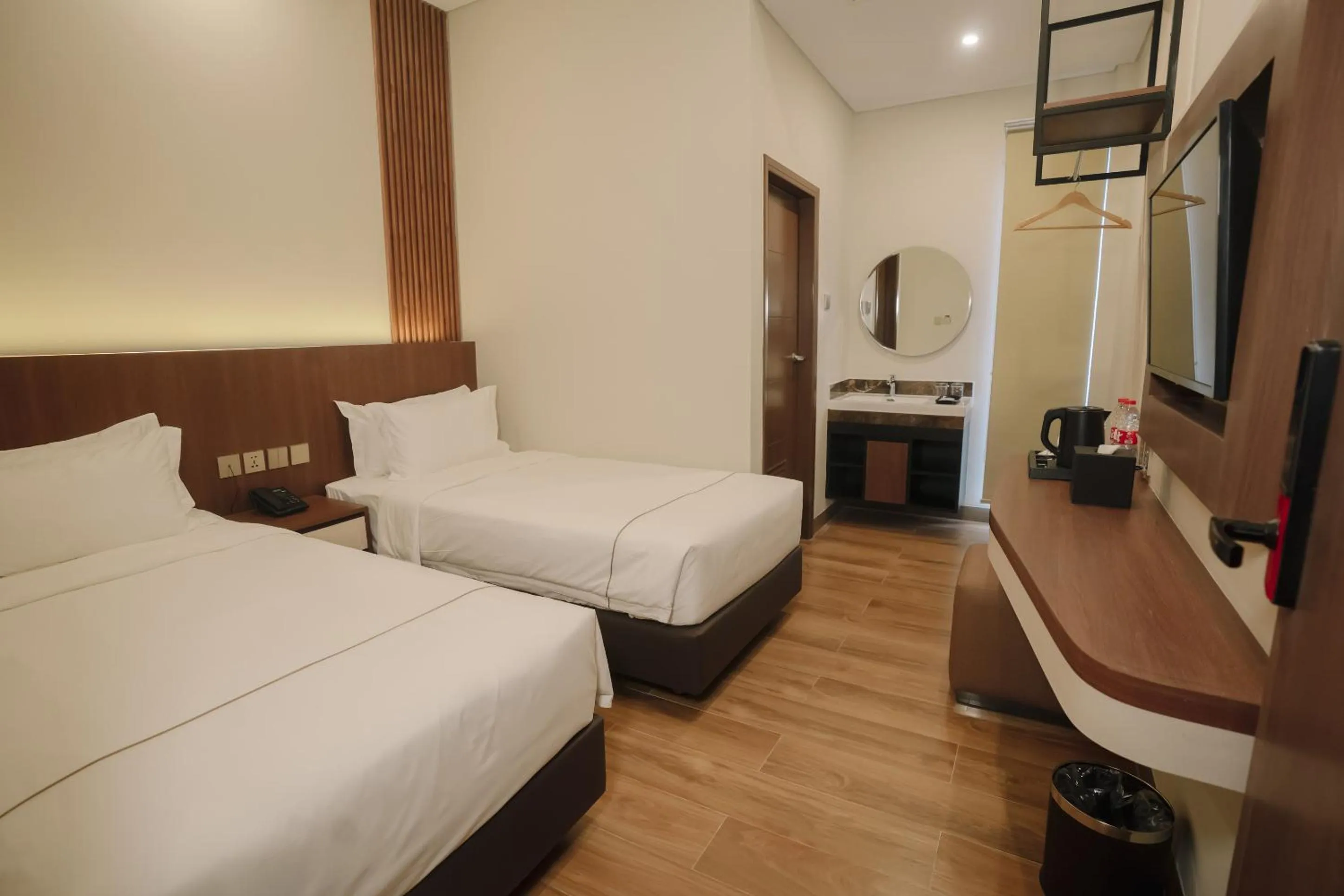 Bed in Parkside's Hotel Palembang