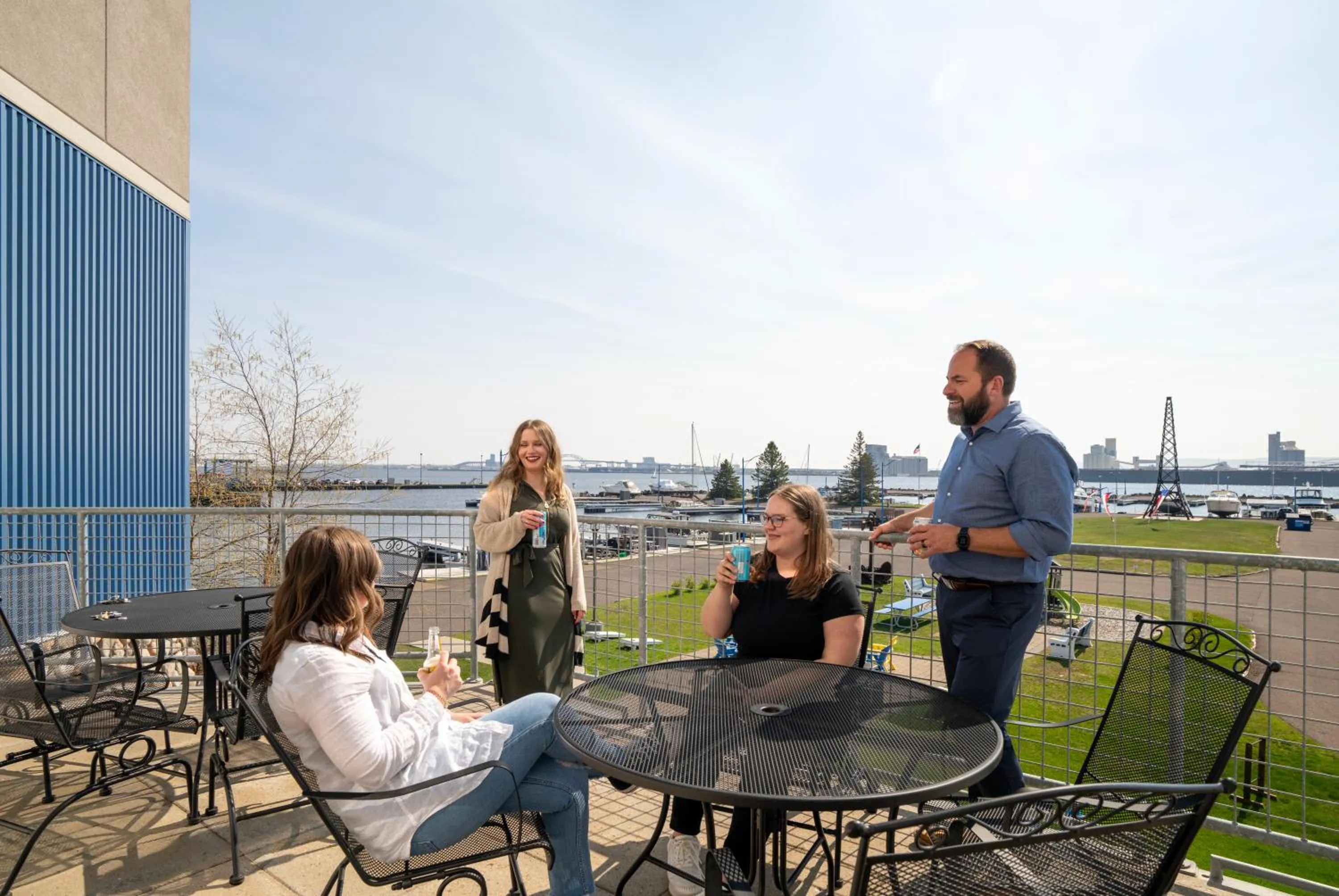 Patio in Park Point Marina Inn