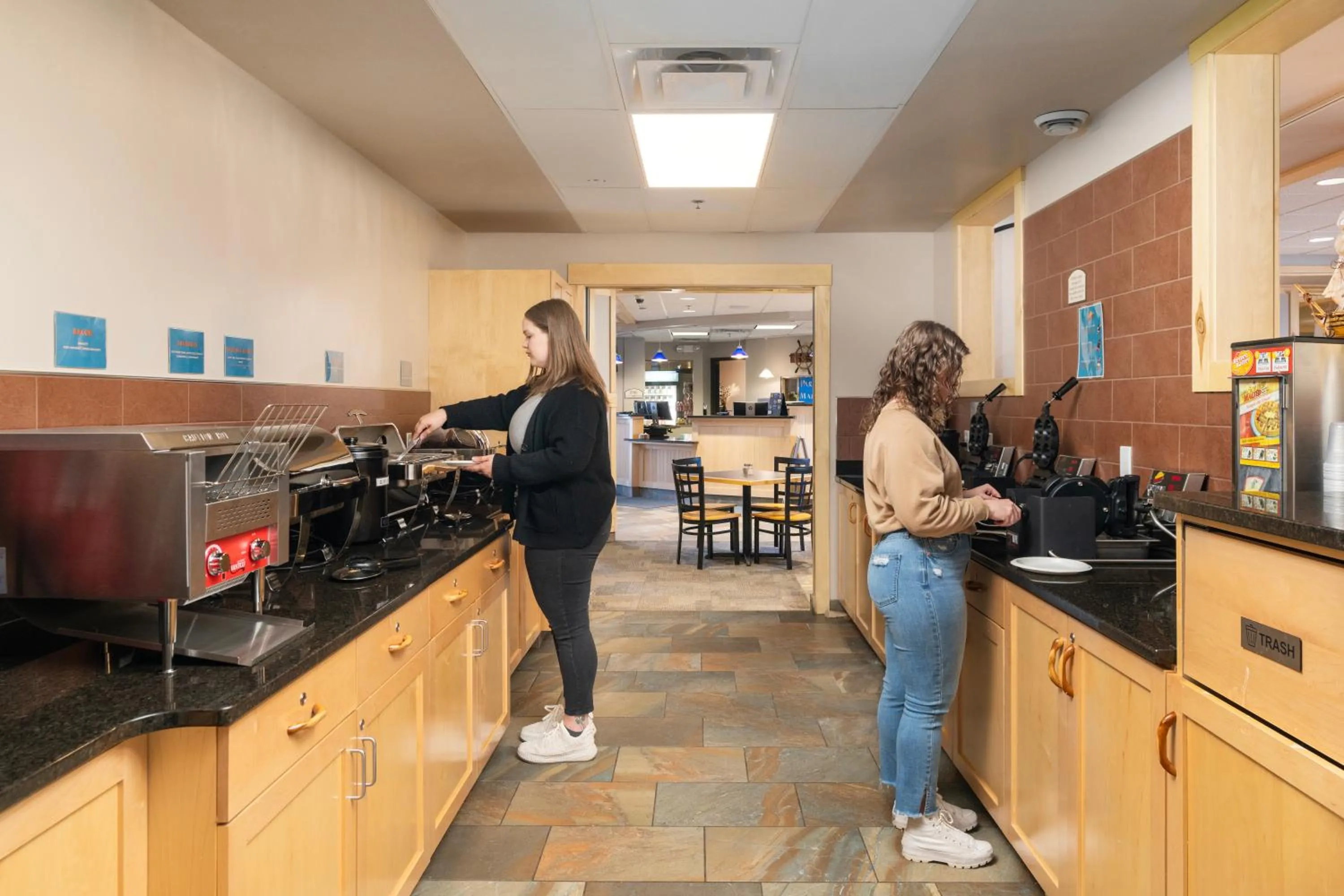 People in Park Point Marina Inn