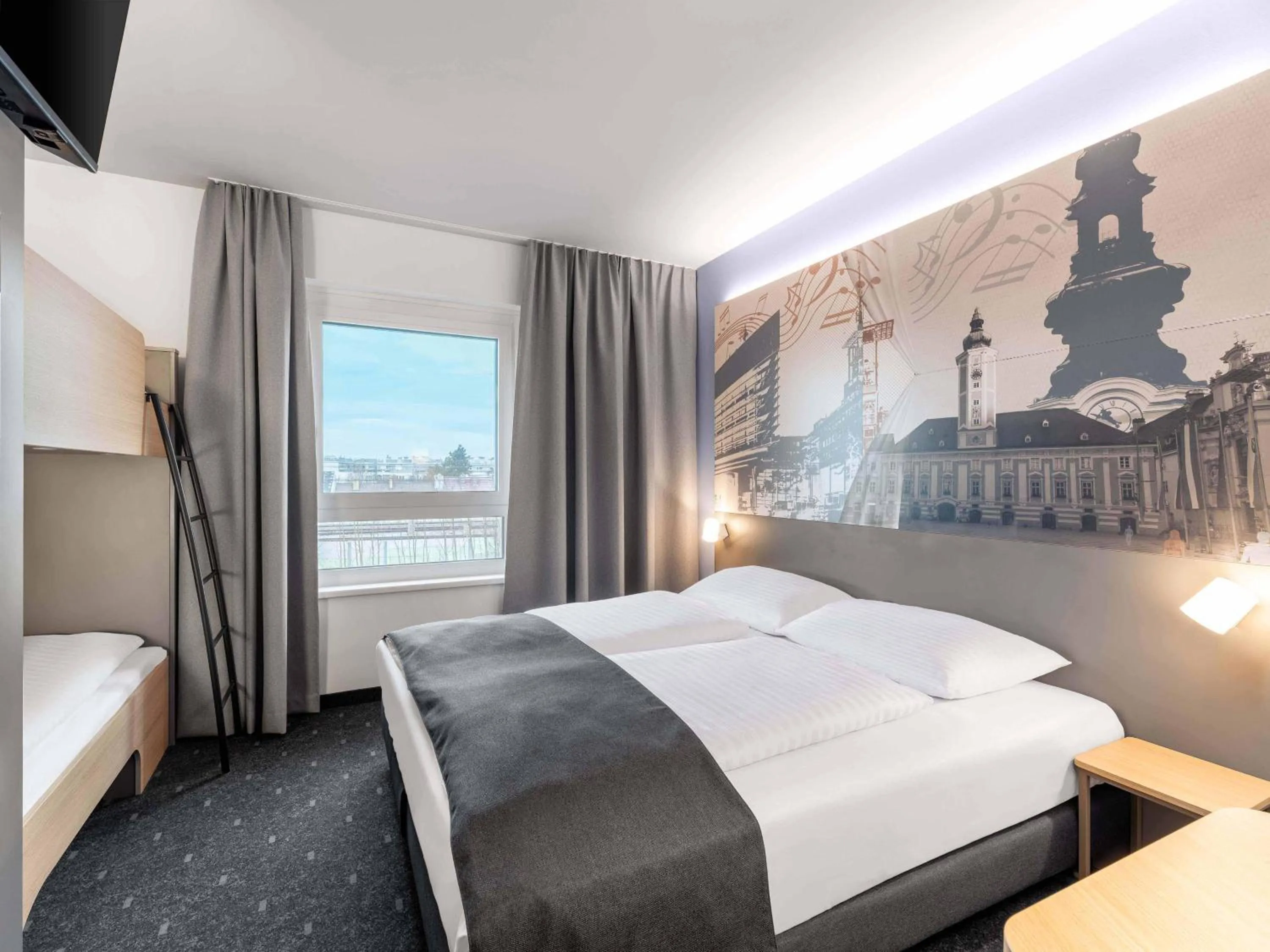 Photo of the whole room, Bed in B&B HOTEL St-Pölten