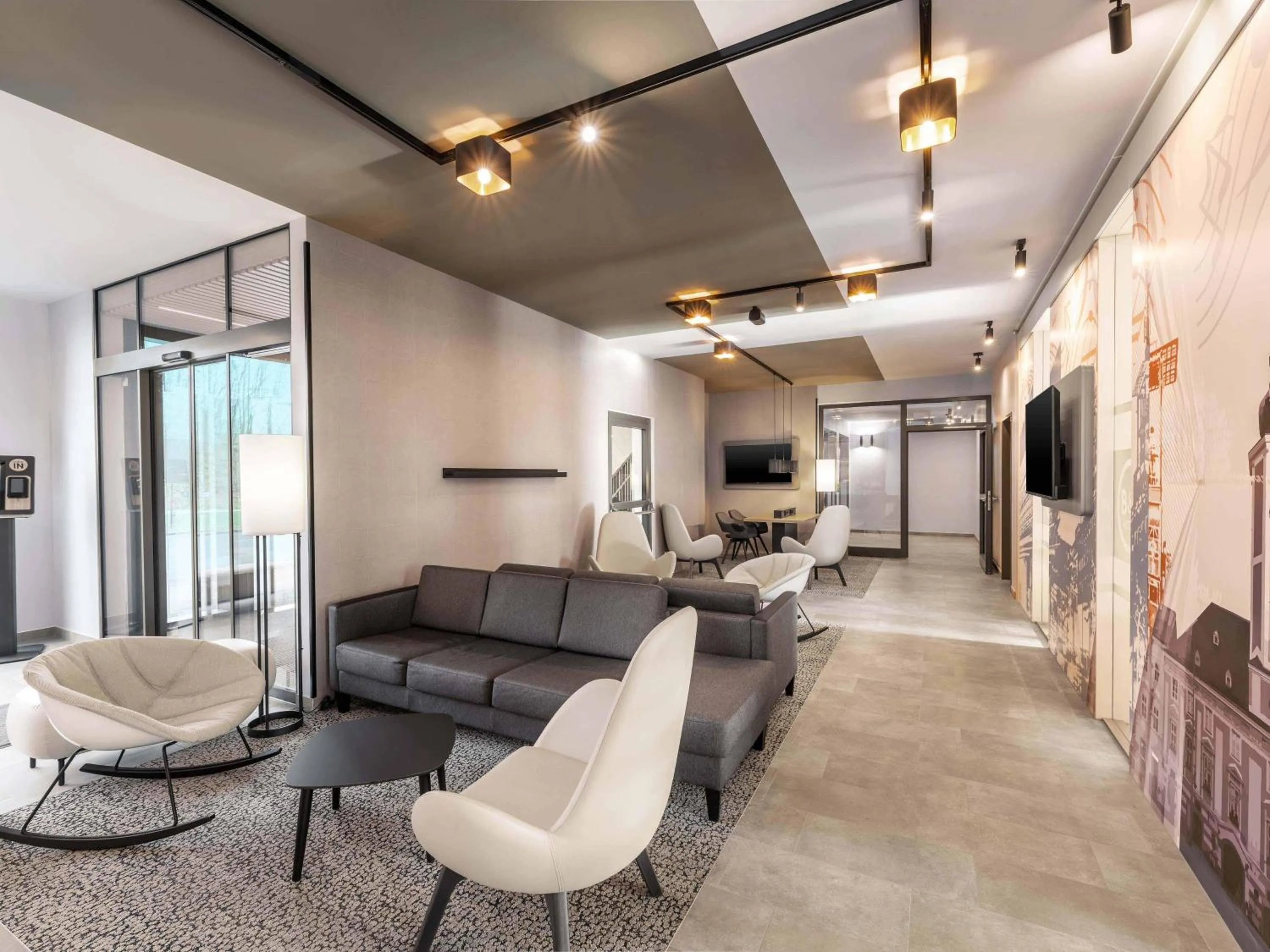 Lobby or reception in B&B HOTEL St-Pölten