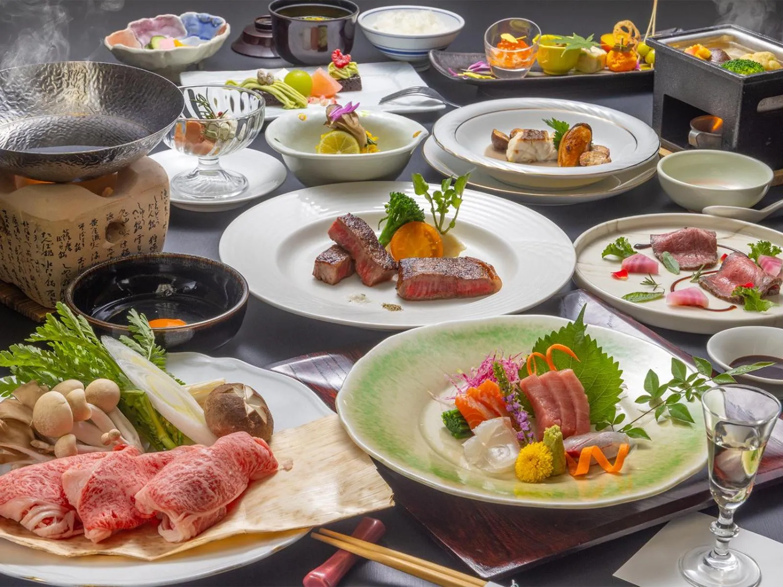 Dinner in Saikatei Jidaiya