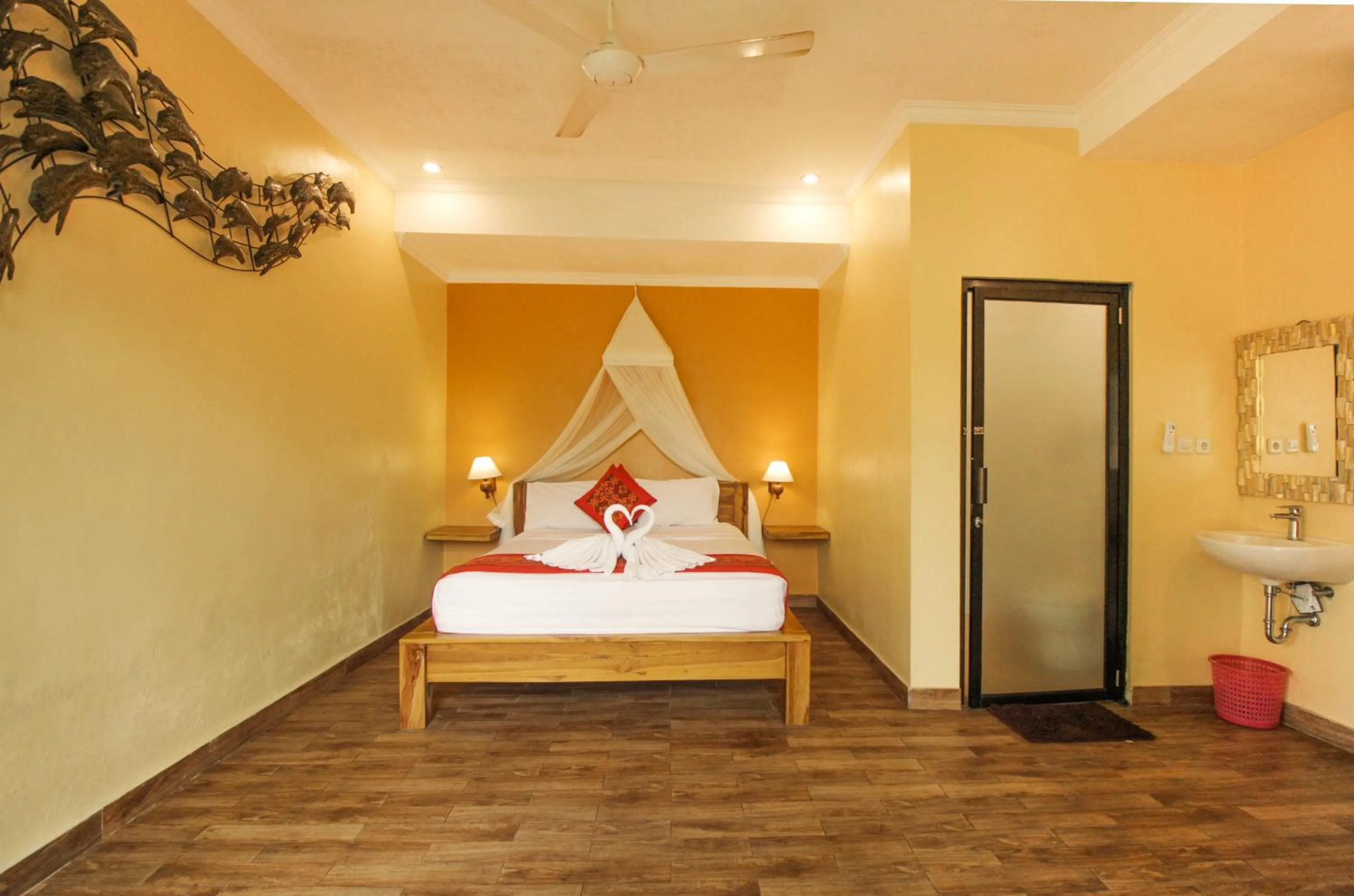 Bed in Pondok Kutuh Guest House